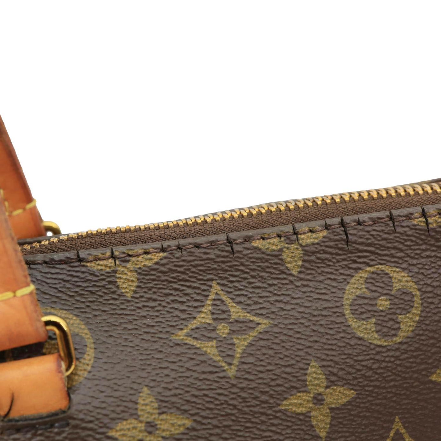 LOUIS VUITTON Iena MM Monogram Canvas Shoulder Bag Brown