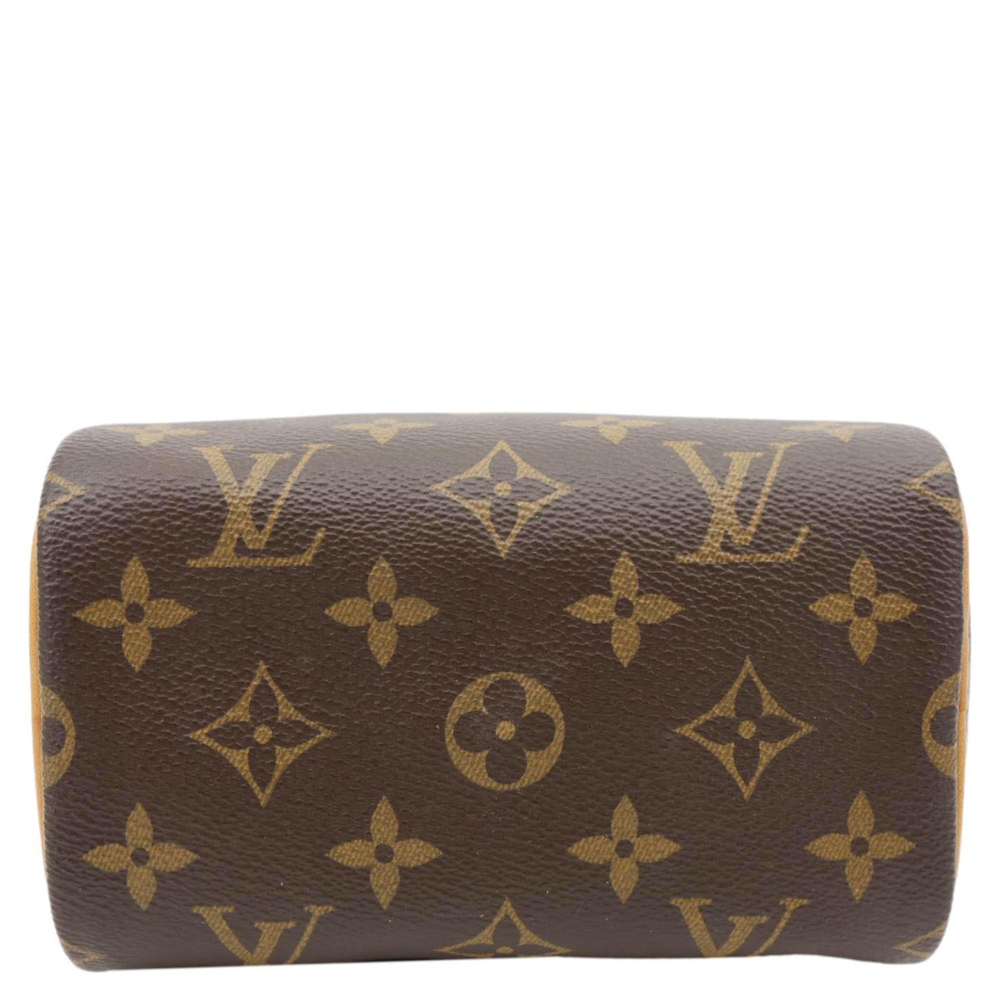 LOUIS VUITTON Nano Speedy Bandouliere Monogram Canvas Crossbody Bag Brown