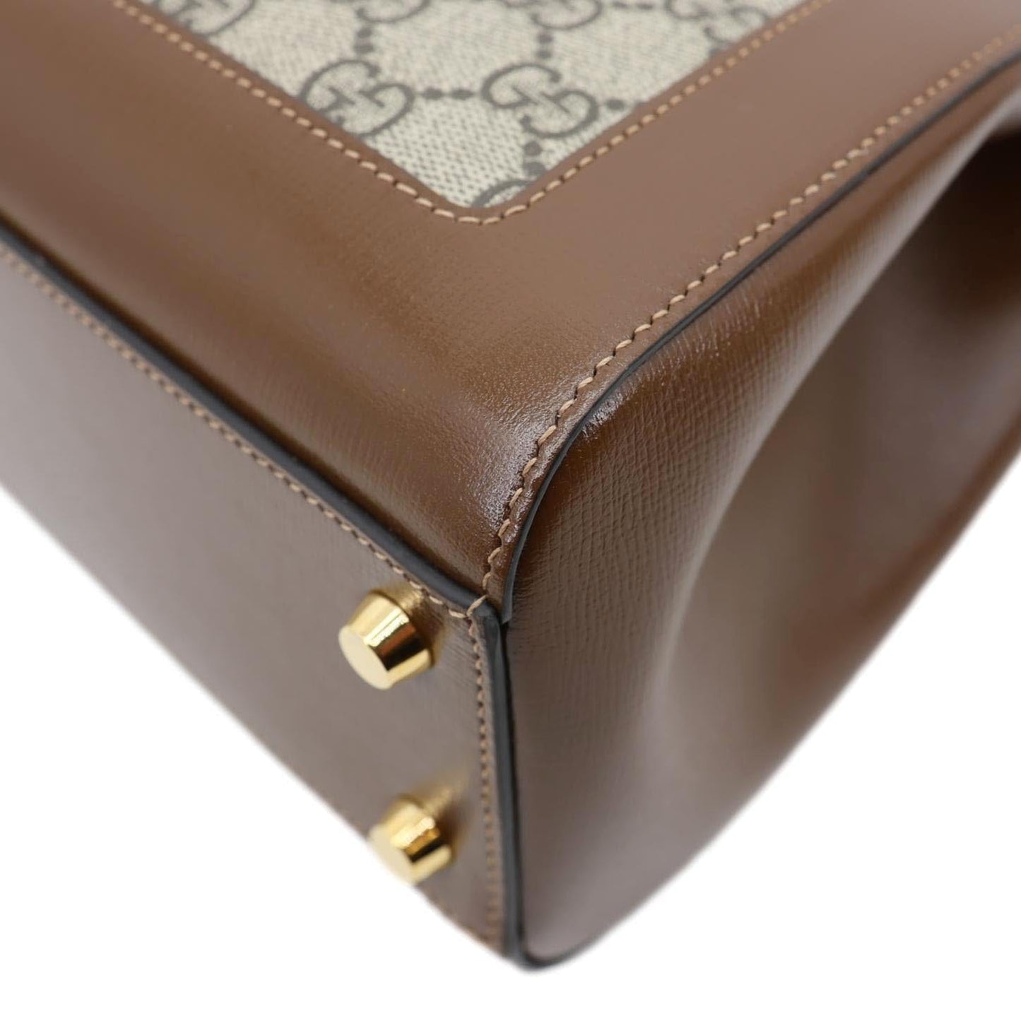 GUCCI Jackie 1961 Medium Web GG Supreme Canvas Tote Bag Beige 649016