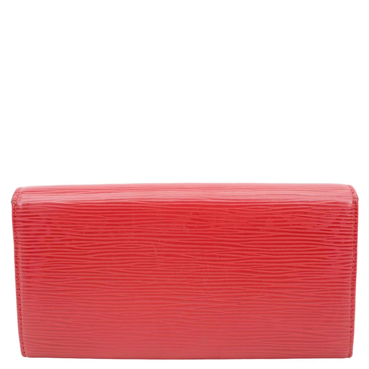 LOUIS VUITTON Sarah Epi Leather Wallet Red