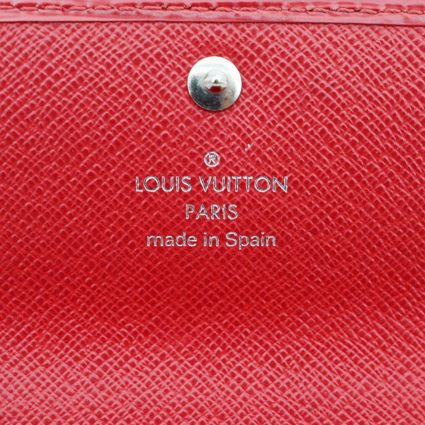 LOUIS VUITTON Sarah Epi Leather Wallet Red
