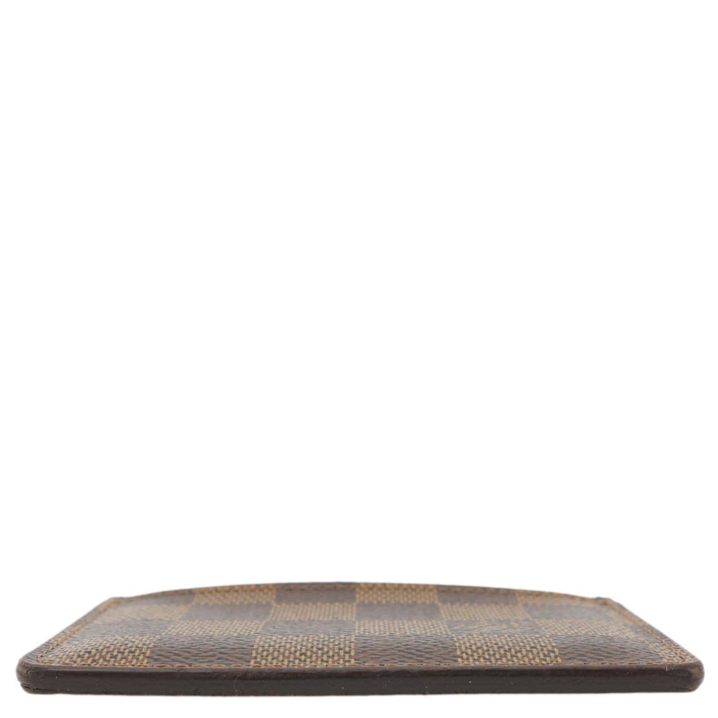 LOUIS VUITTON Damier Ebene Card Holder Brown