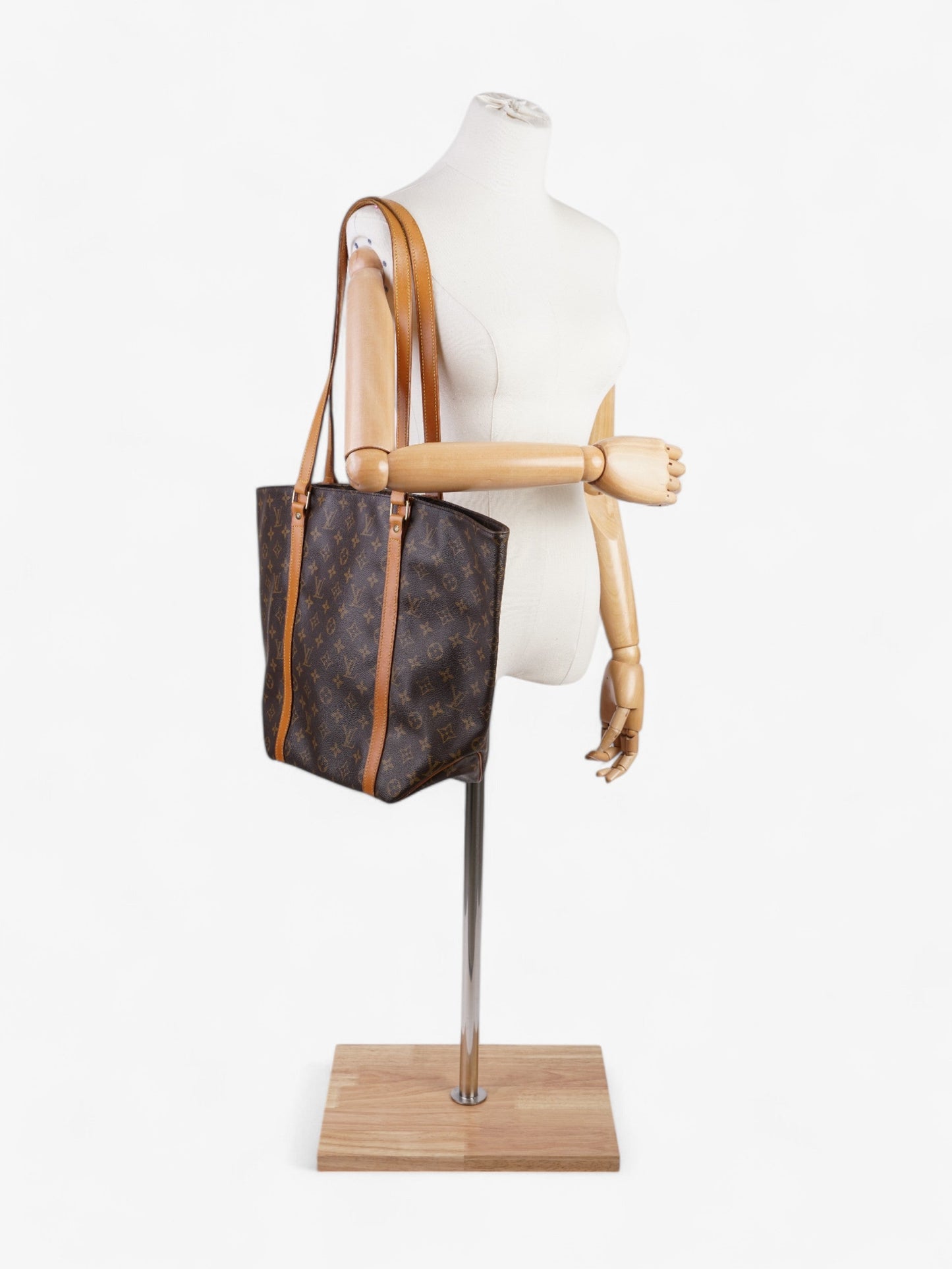 Louis Vuitton Sac Shopping Brown Coated Canvas