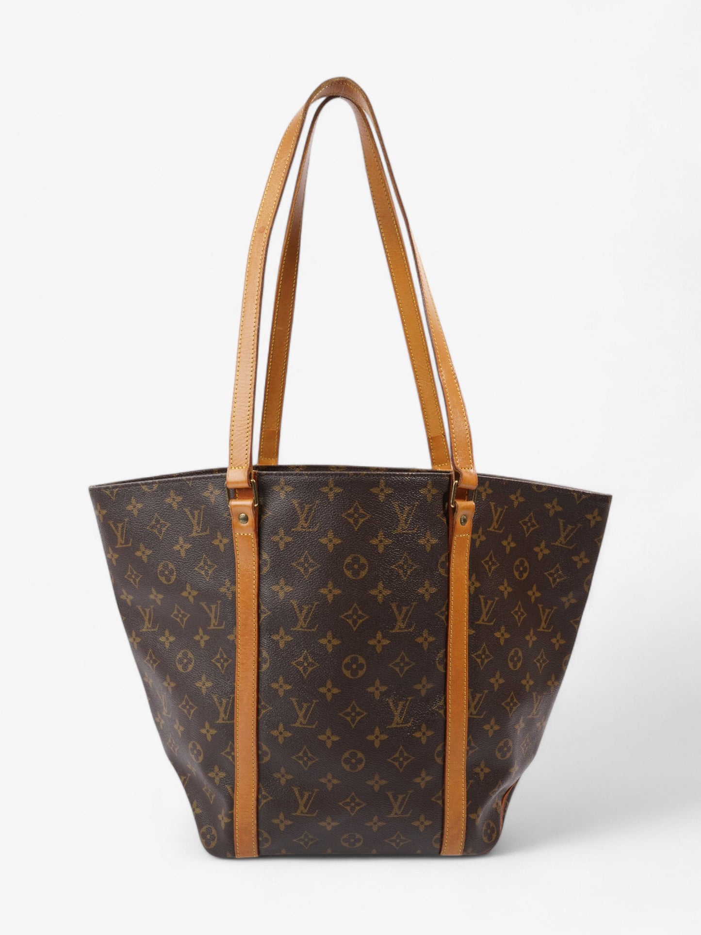 Louis Vuitton Sac Shopping Brown Coated Canvas
