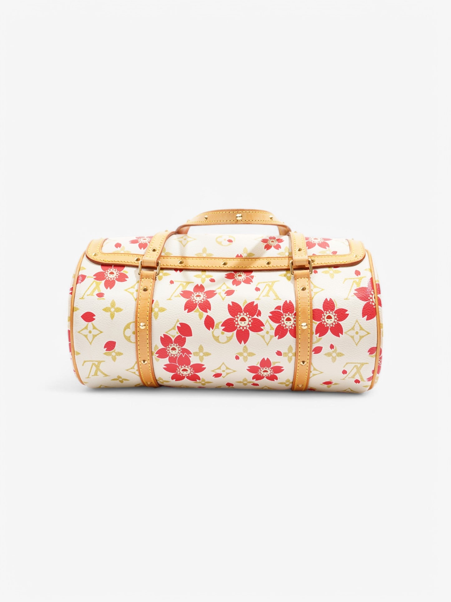 Louis Vuitton Papillon Cherry Blossom Murakami White / Red / Gold Coated Canvas
