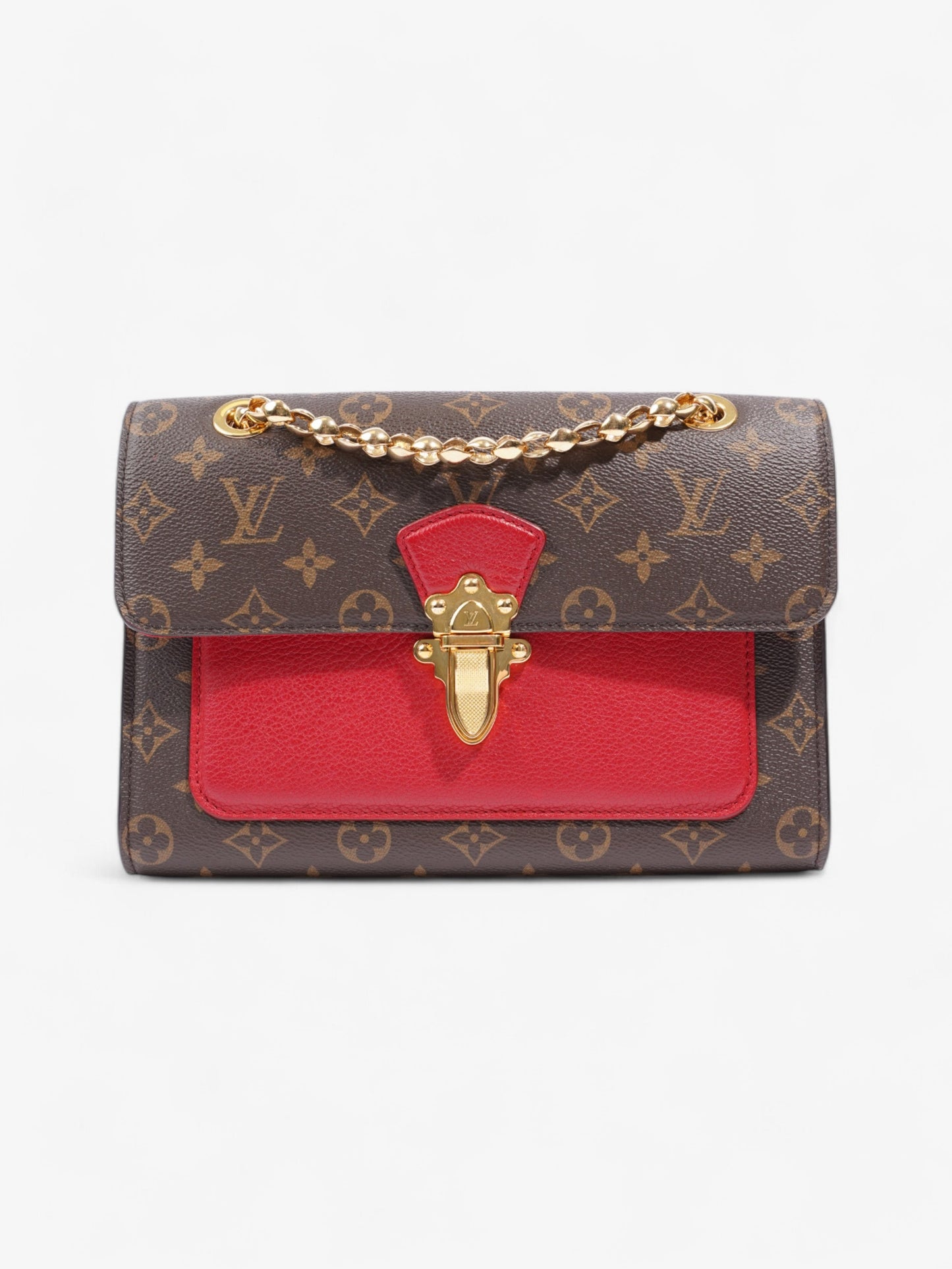 Louis Vuitton Victoire  Monogram / Red Coated Canvas
