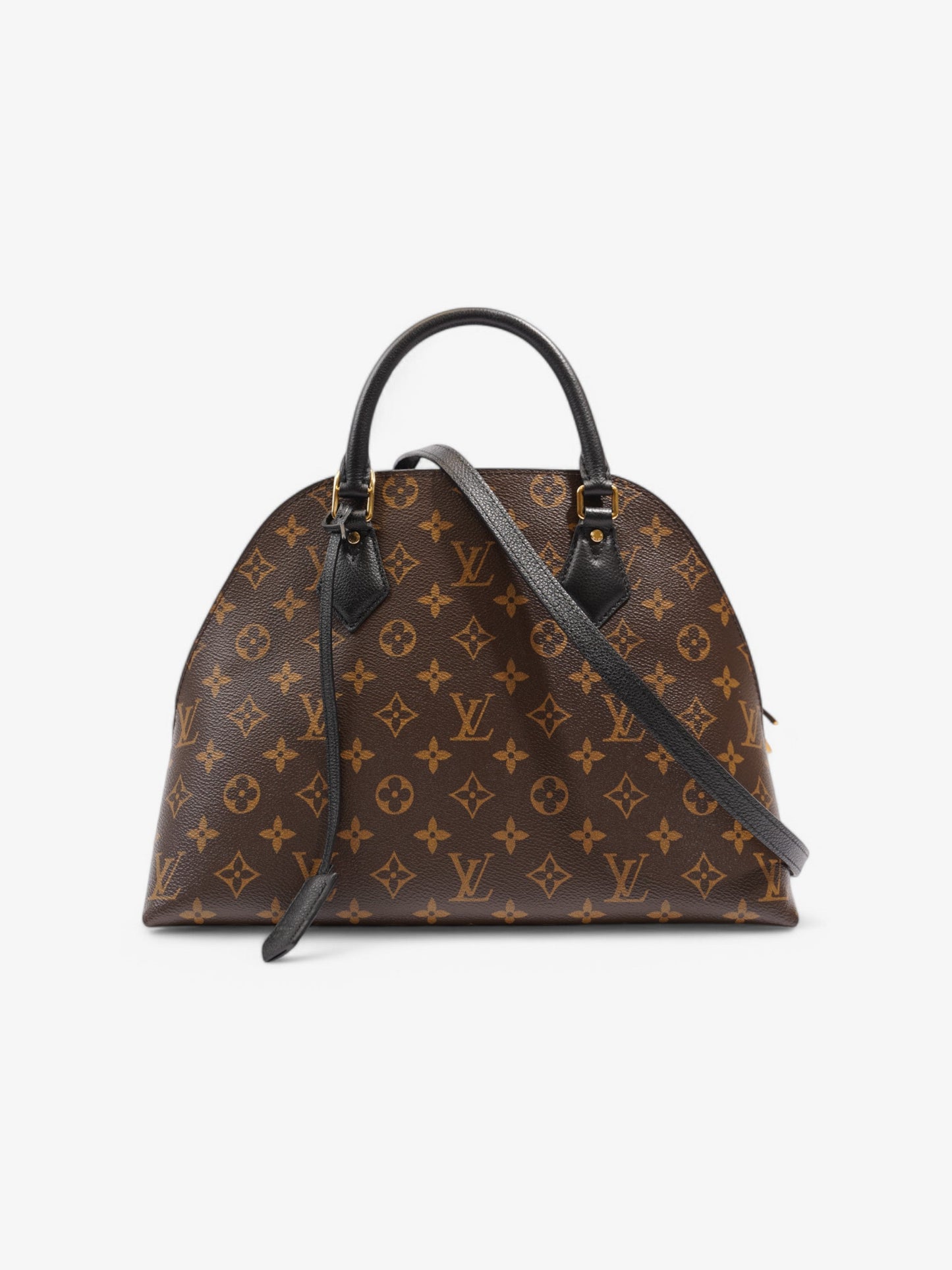 Louis Vuitton Alma Macassar 2 Way Monogram / Black Coated Canvas