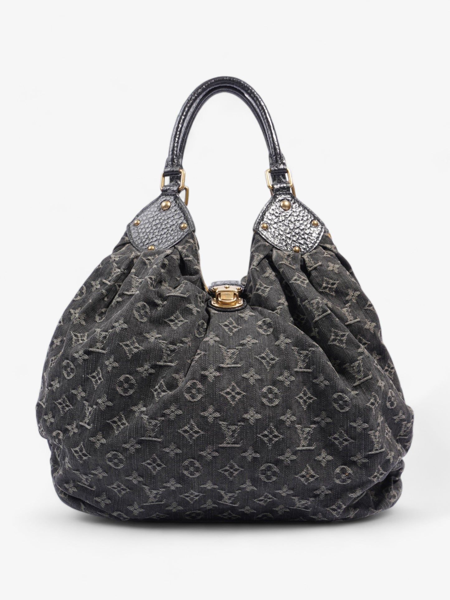 Louis Vuitton Mahina Bag Black Monogram Denim XL