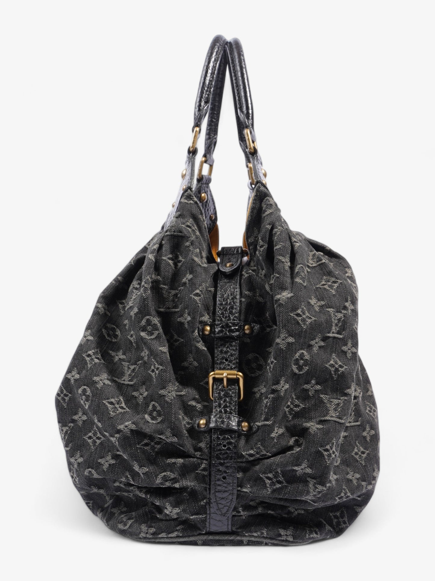 Louis Vuitton Mahina Bag Black Monogram Denim XL