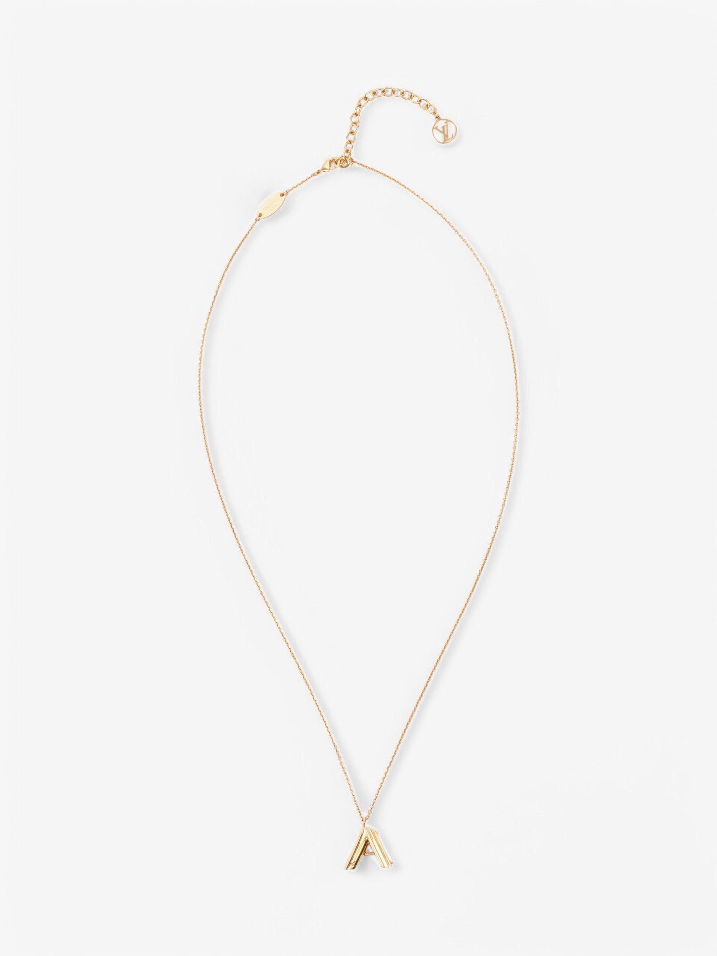 Louis Vuitton LV & Me Necklace (Letter A) Gold Base Metal