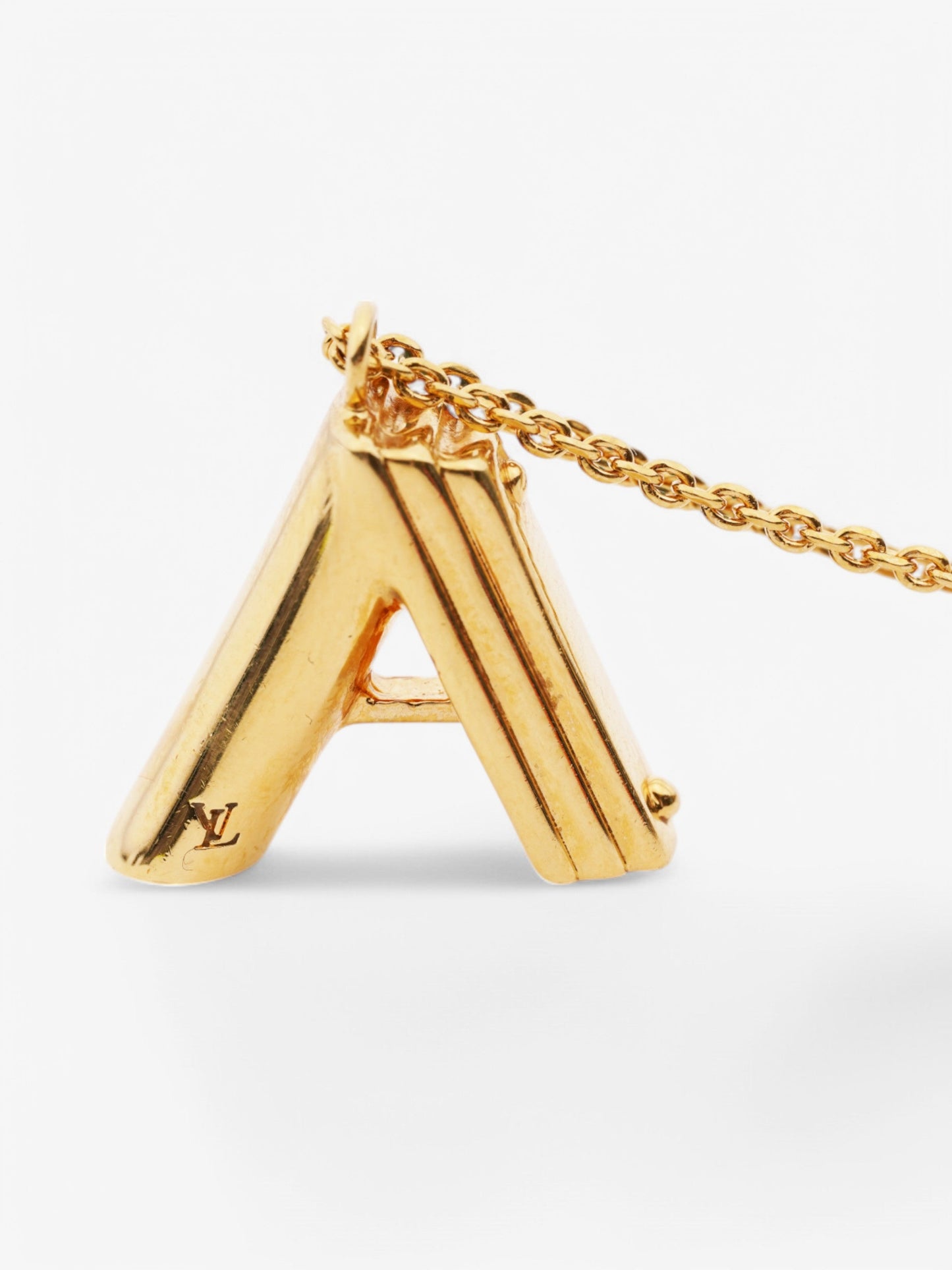 Louis Vuitton LV & Me Necklace (Letter A) Gold Base Metal