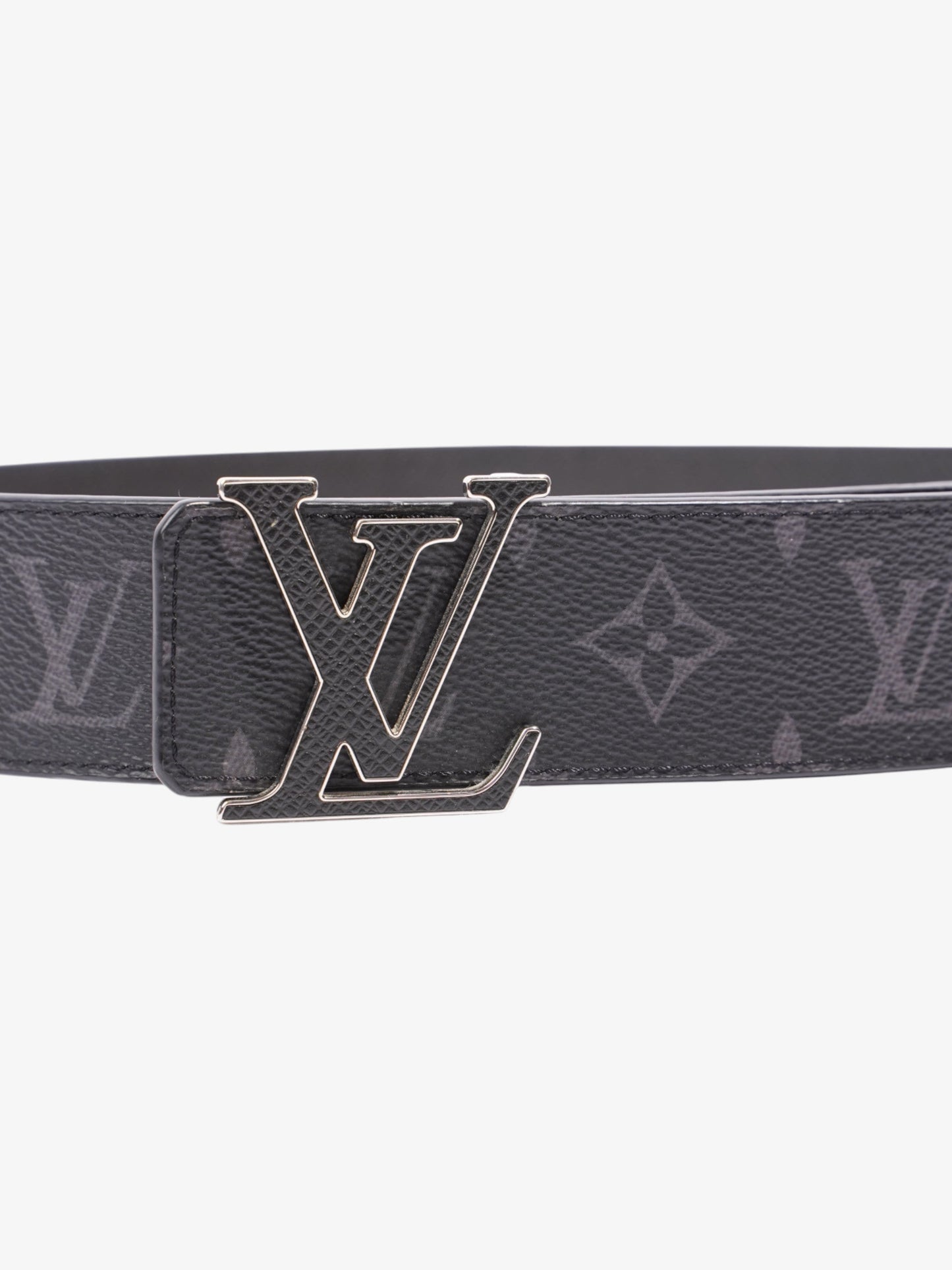 Louis Vuitton Initials 40mm Belt Monogram Eclipse Coated Canvas 90cm 36"