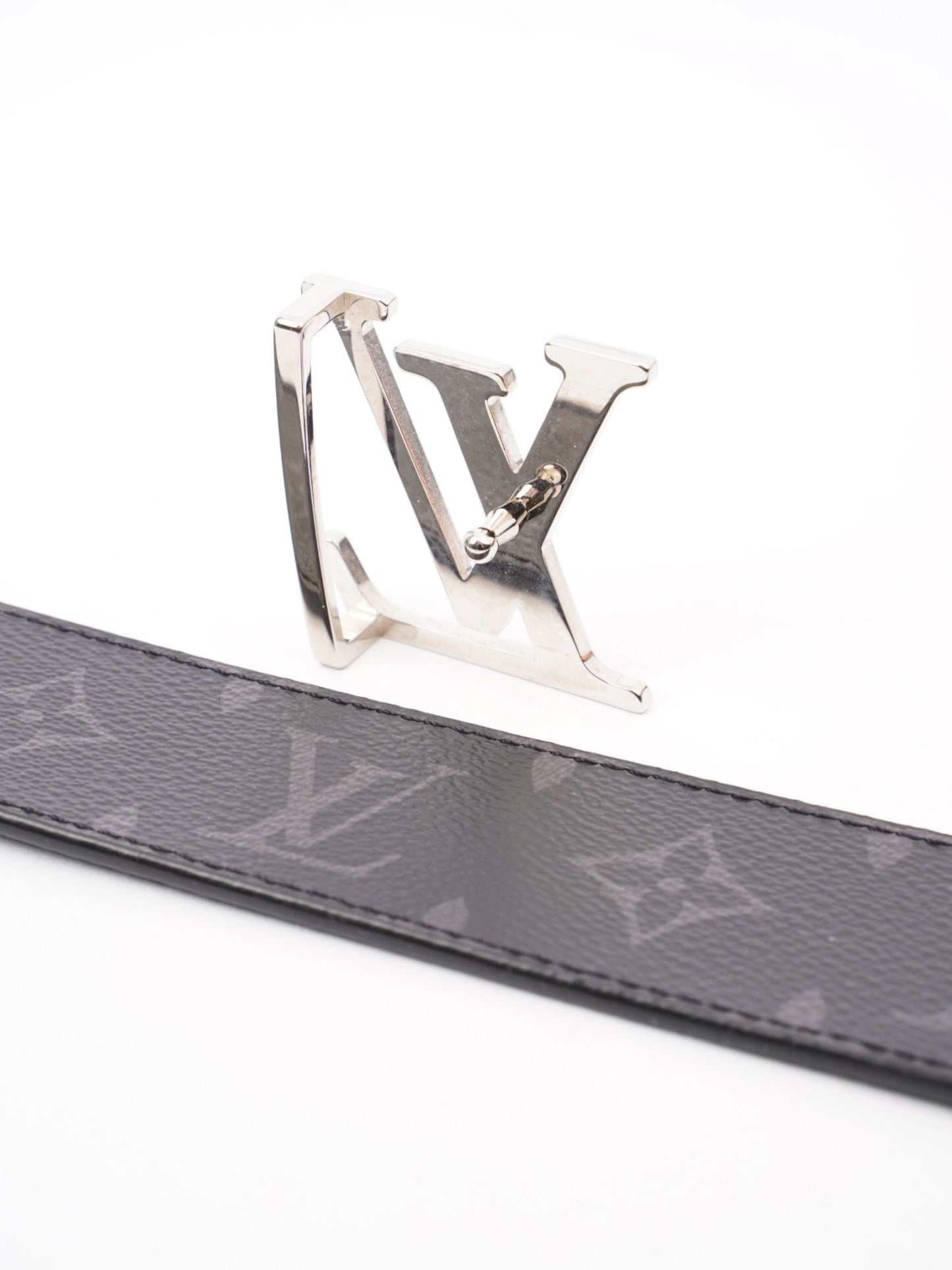 Louis Vuitton Initials 40mm Belt Monogram Eclipse Coated Canvas 90cm 36"