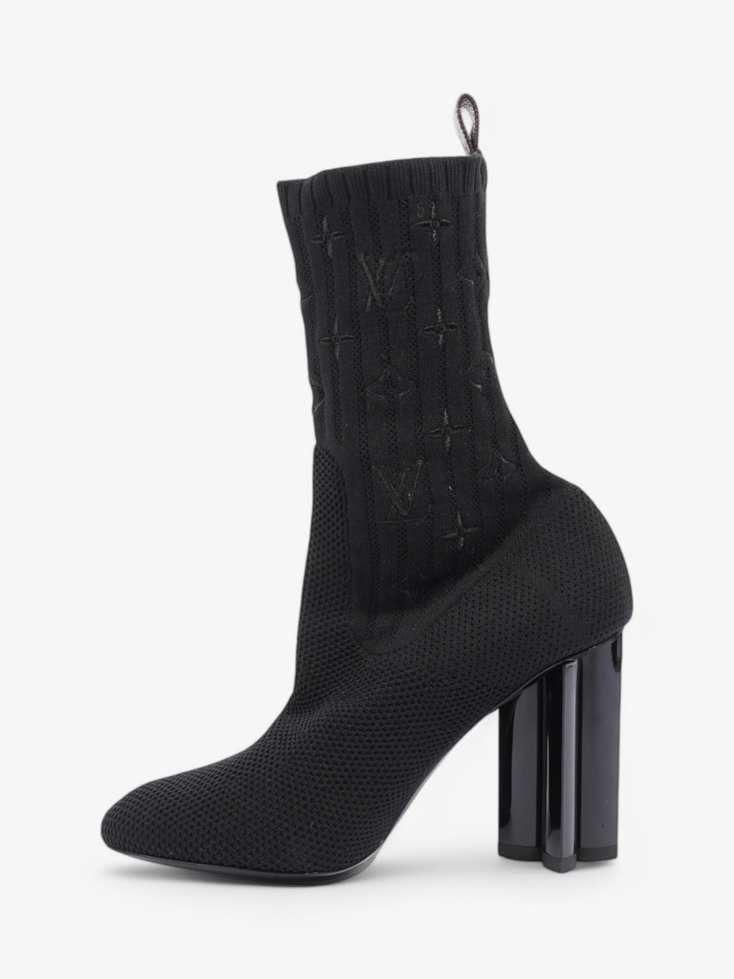 Louis Vuitton Silhouette Ankle Boots 90 Black Cotton EU 38 UK 5