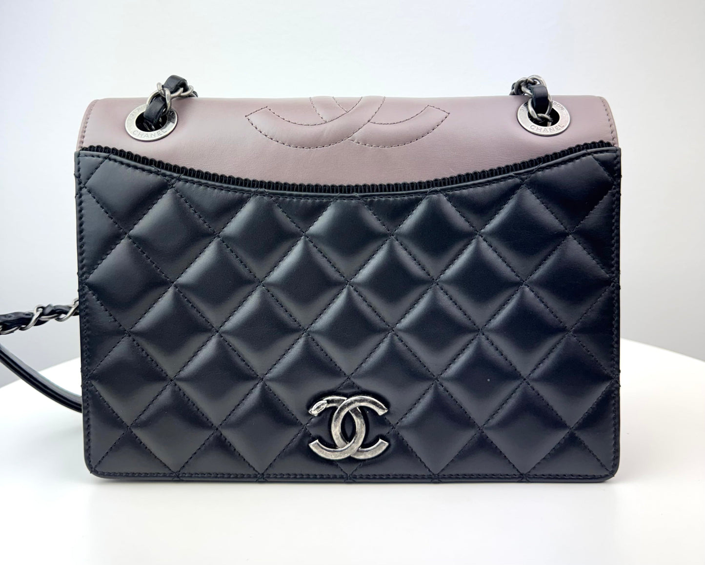Chanel Calfskin Quilted Ballerine Flap Black