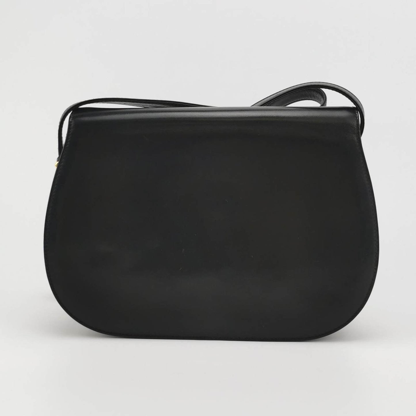Gucci Bamboo 1947 Black Leather Medium Crossbody Bag