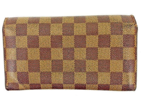 LOUIS VUITTON Long Wallet Purse N61725 Ebene Pochette Porto MonÃÂ©credi