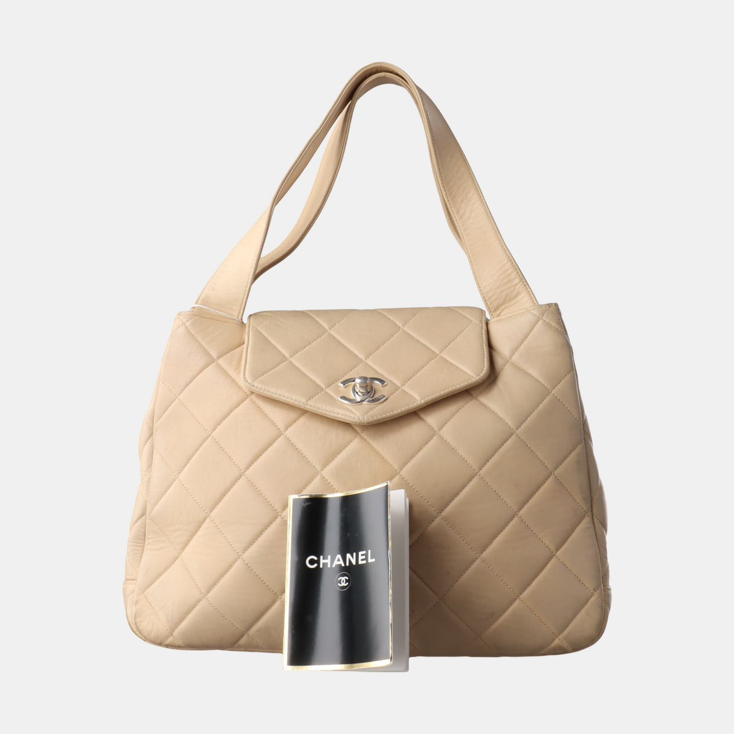 Chanel Kelly Top Handle Bag Beige Lambskin Leather, 1996-1997