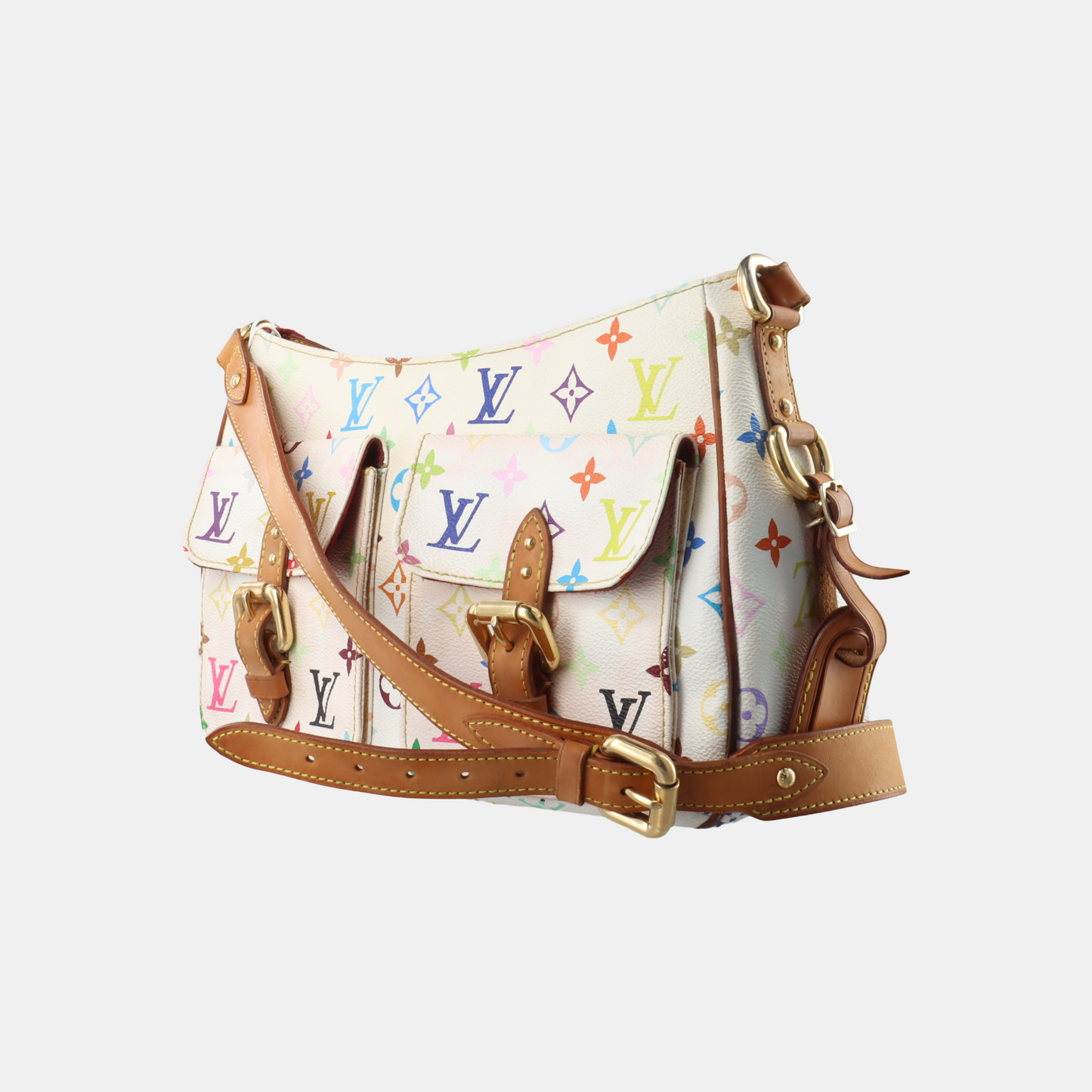 Louis Vuitton x Takashi Murakami Lodge Large White Multicolor