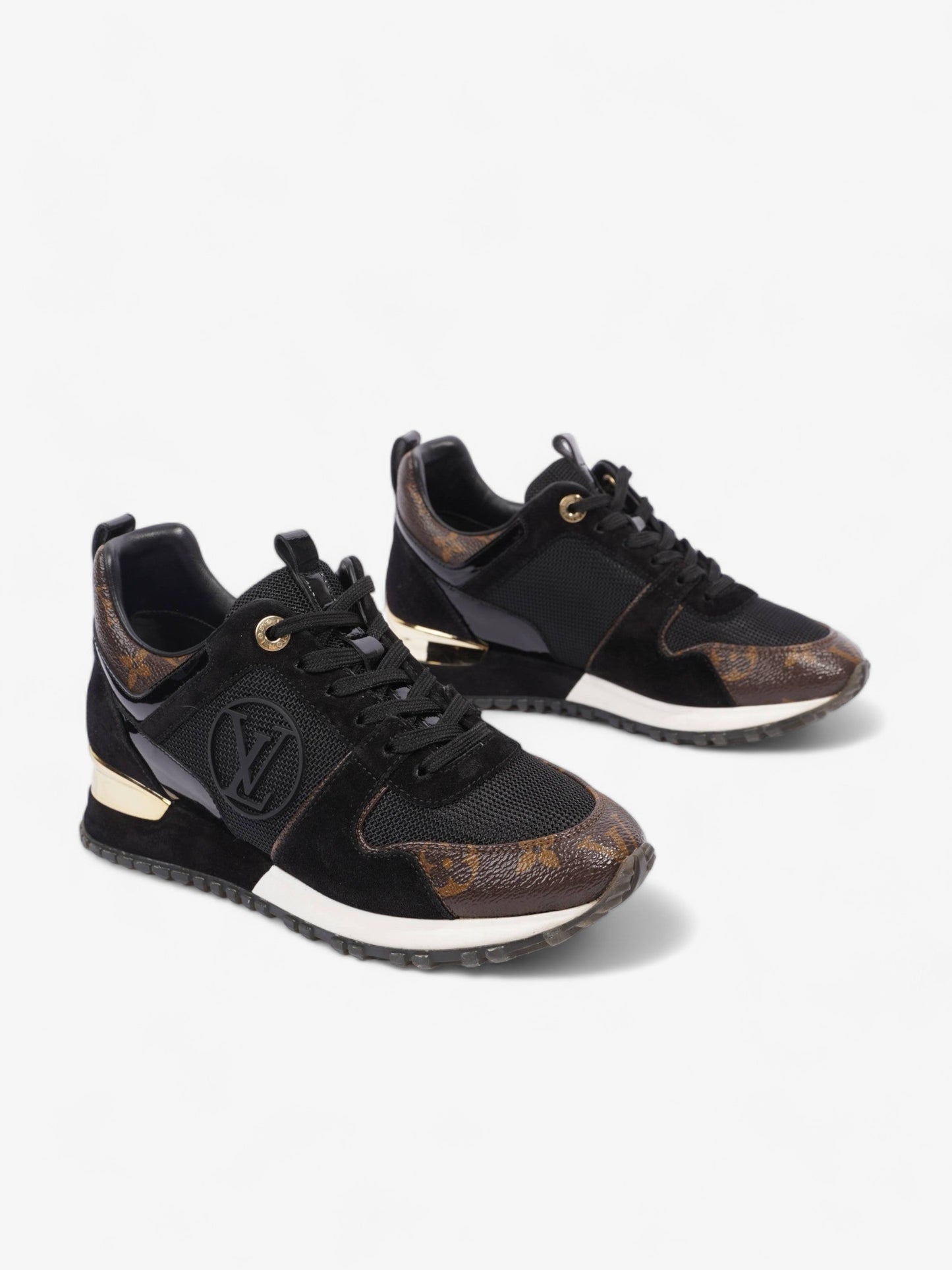 Louis Vuitton Run Away Sneaker Black / Monogram Mesh EU 35 UK 2
