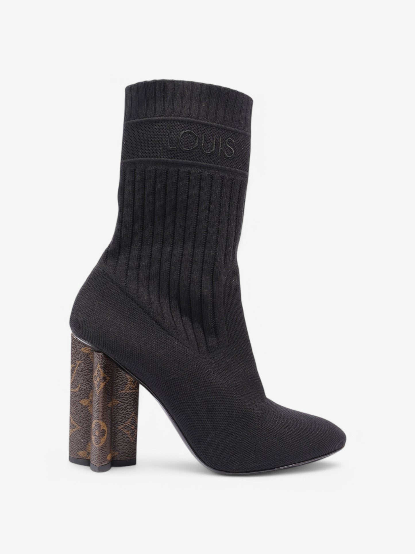 Louis Vuitton Ankle Boots 90 Black / Monogram Cotton EU 38.5 UK 5.5