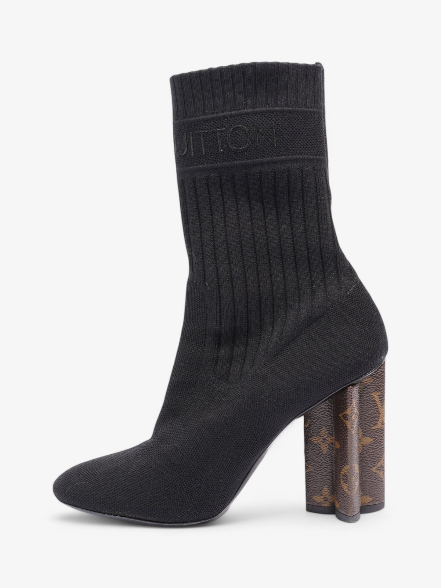 Louis Vuitton Ankle Boots 90 Black / Monogram Cotton EU 38.5 UK 5.5