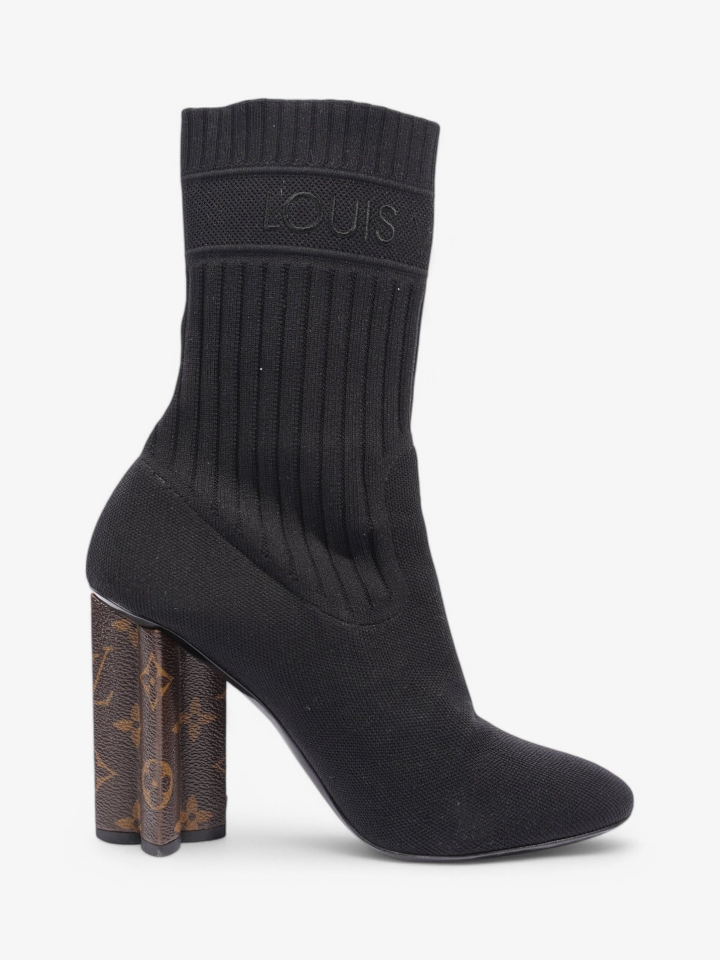 Louis Vuitton Ankle Boots 90 Black / Monogram Cotton EU 38.5 UK 5.5