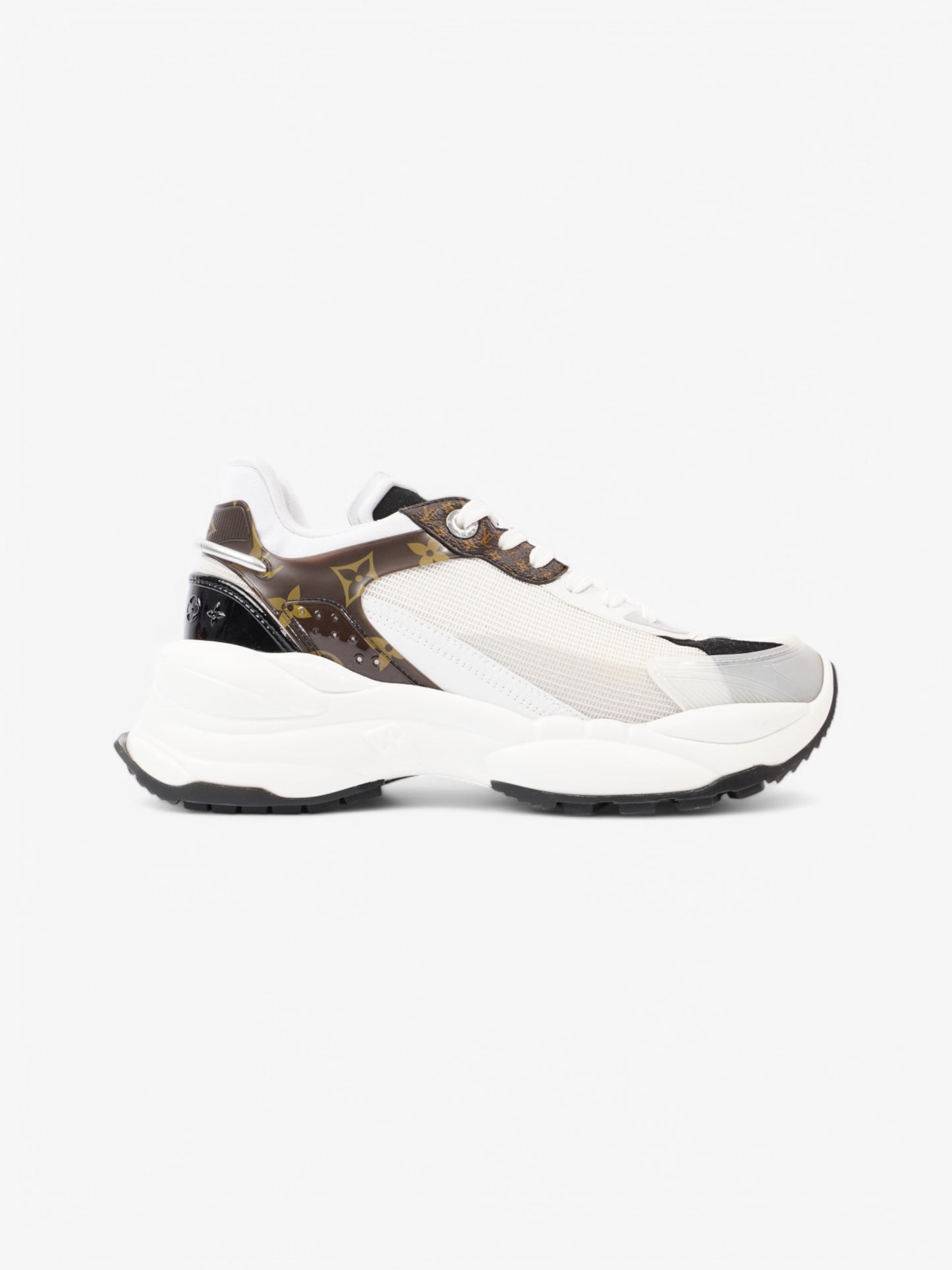 Louis Vuitton Run 55 Sneakers White  / Black / Monogram Mesh EU 38.5 UK 5.5