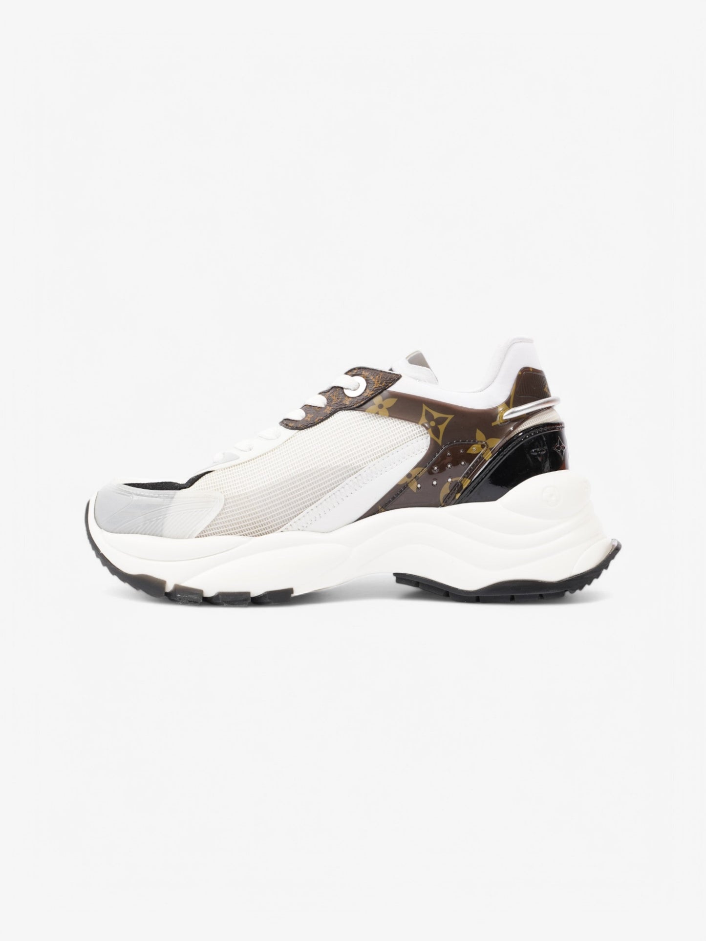 Louis Vuitton Run 55 Sneakers White  / Black / Monogram Mesh EU 38.5 UK 5.5