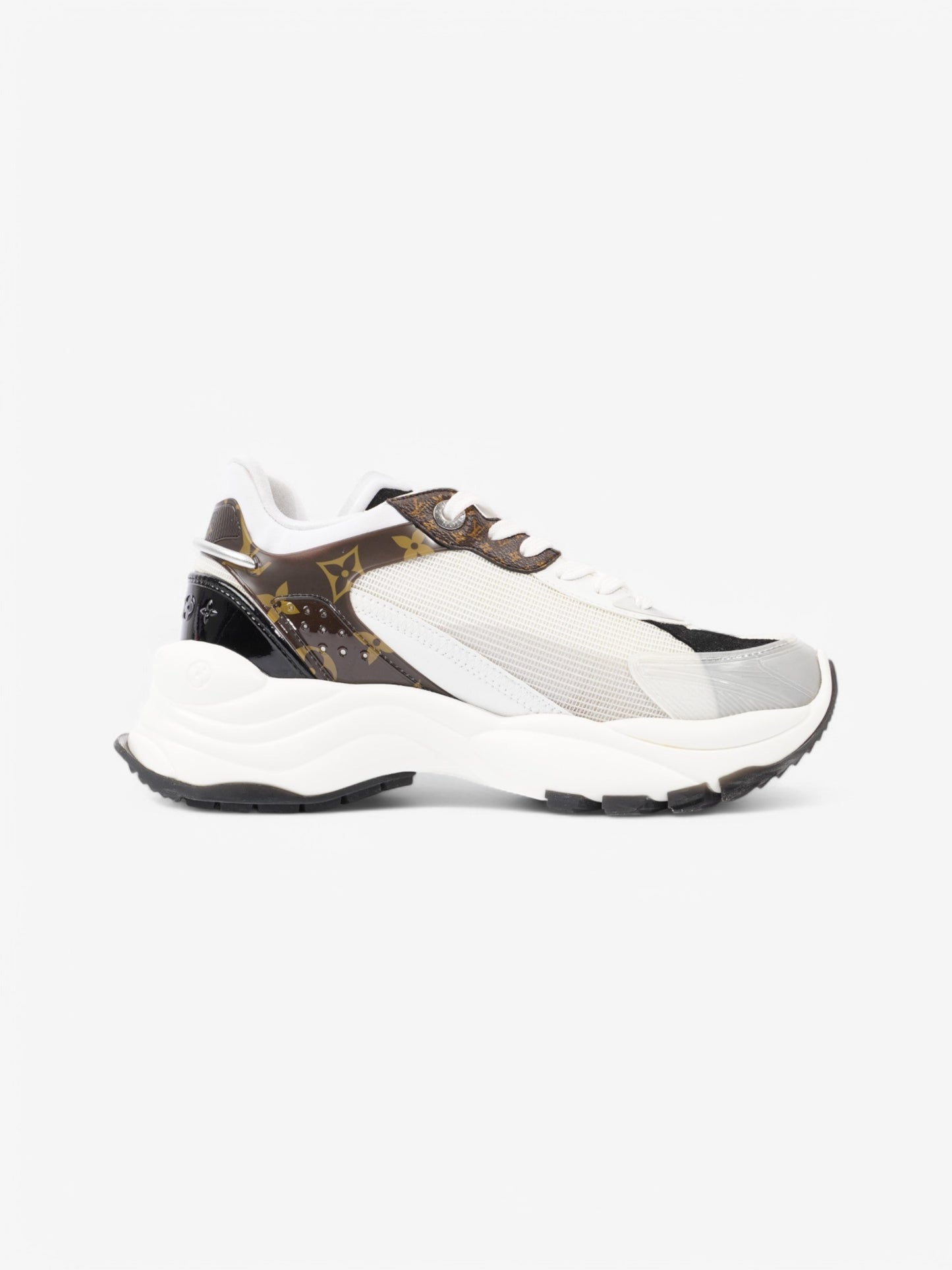 Louis Vuitton Run 55 Sneakers White  / Black / Monogram Mesh EU 38.5 UK 5.5