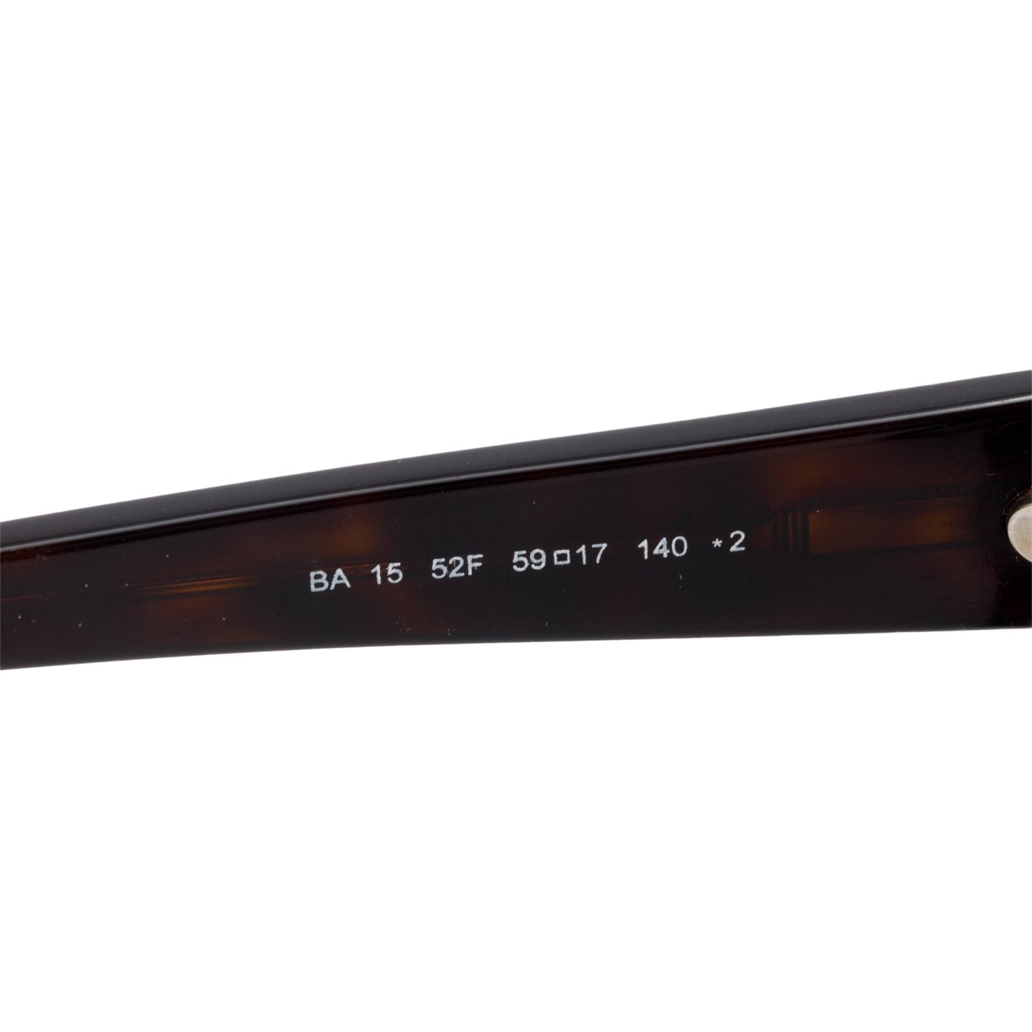 Balenciaga BA 15 Brown Havana Acetate Square Sunglasses