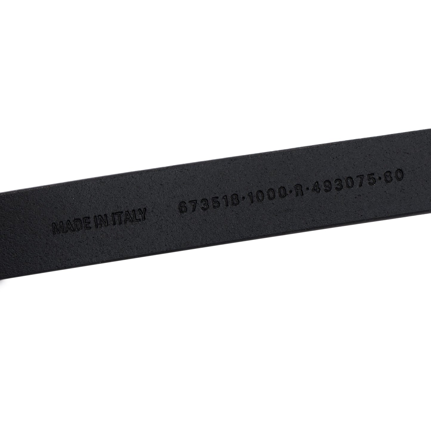 Balenciaga BB Hourglass Thin Black Leather Belt