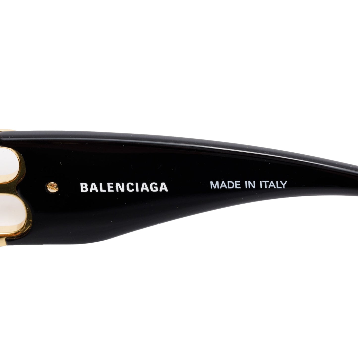 Balenciaga BB0096S Dynasty Black Acetate Rectangle Sunglasses