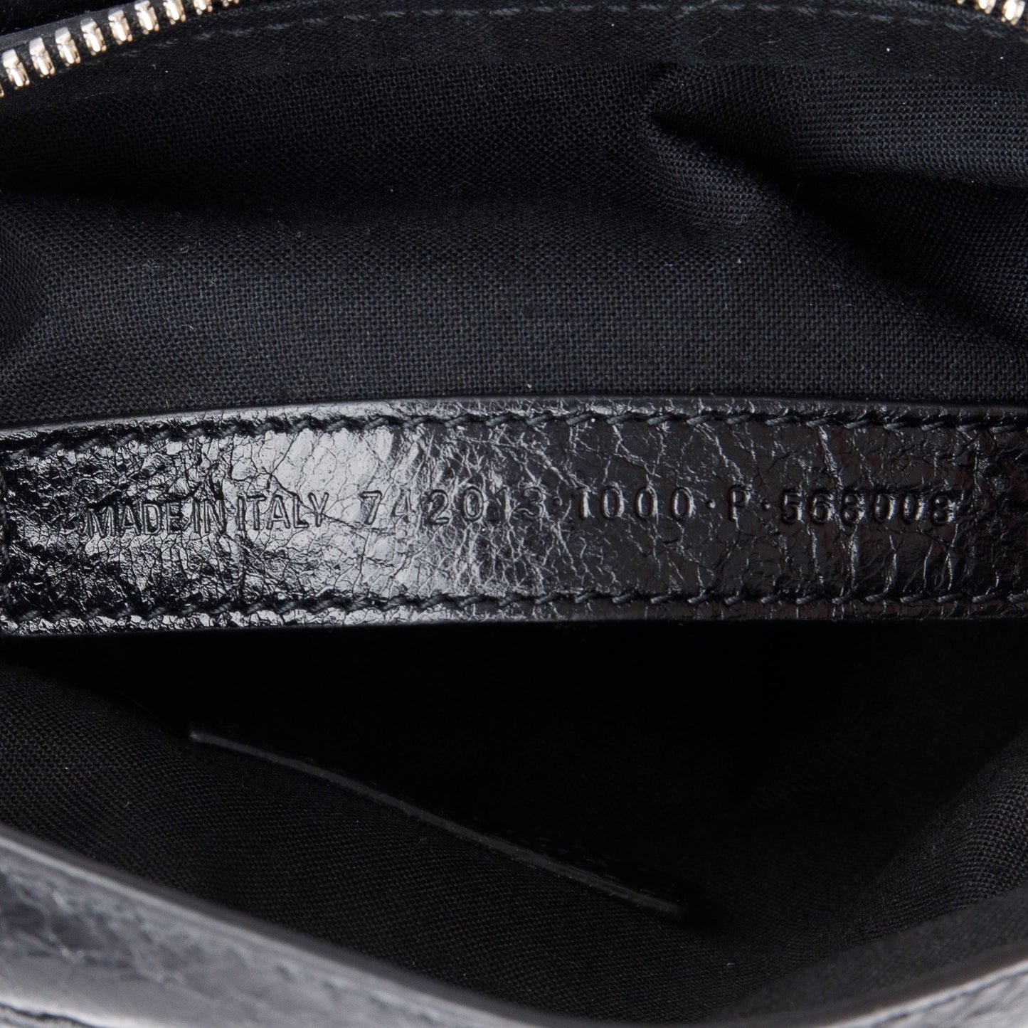 Balenciaga Black Arena Leather Le Cagole Small Belt Bag