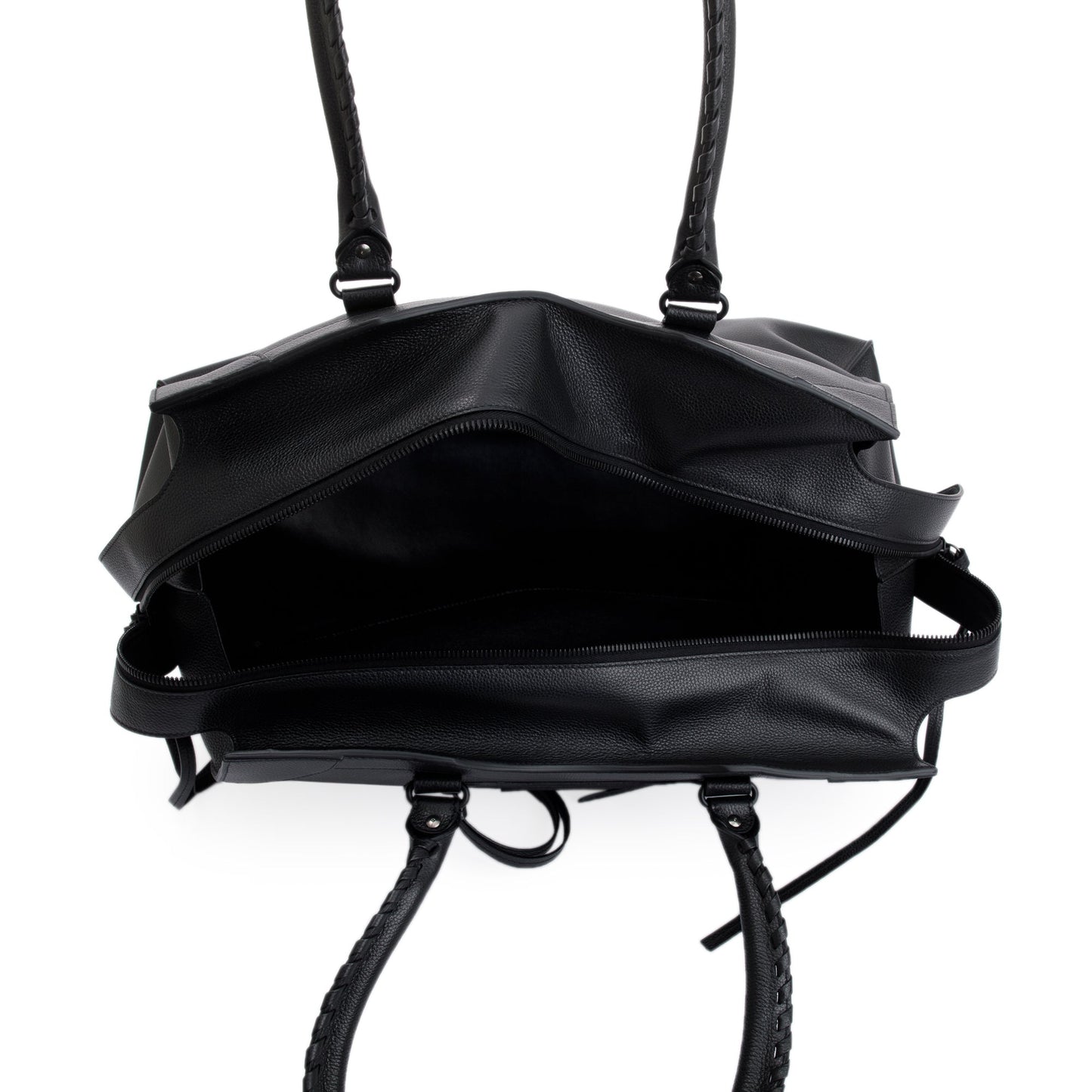 Balenciaga Black Calfskin Leather Large Neo Classic City Duffle Bag