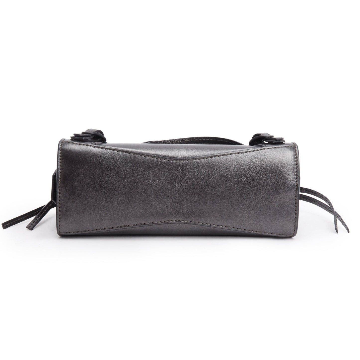 Balenciaga Grey Metallic Calfskin Leather MIni Neo Classic Top Handle Bag
