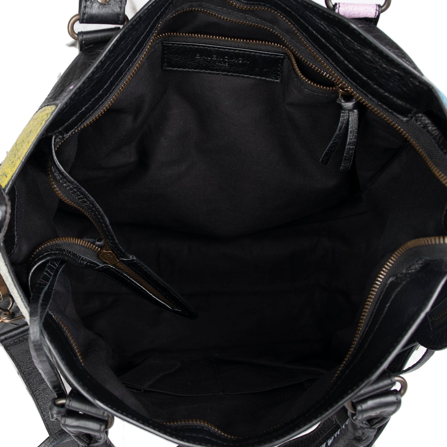 Balenciaga Medium Graffiti Motocross Classic City Bag