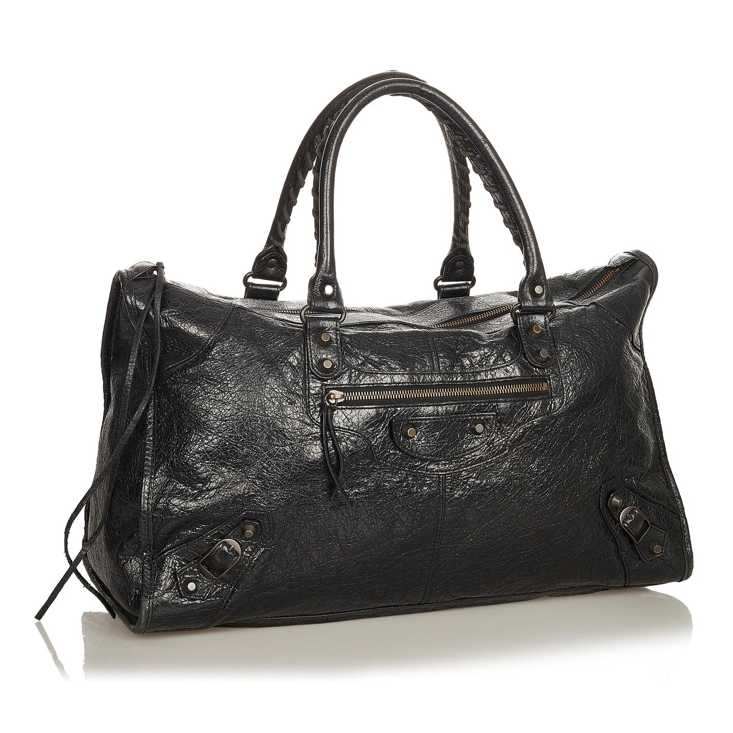 Luxury Balenciaga Trending 2025 Motocross Classic Work Lambskin Leather Handbag (SHG-26627)