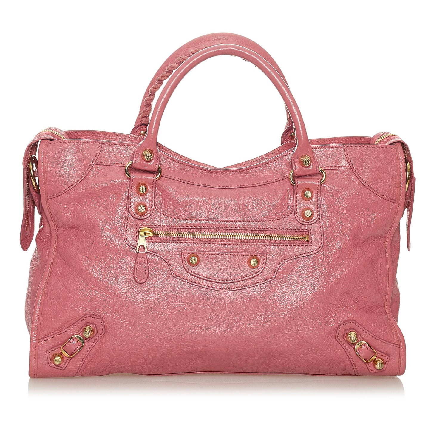 Luxury Balenciaga Trending 2025 Motocross Giant 12 City Lambskin Leather Satchel (SHG-27444)