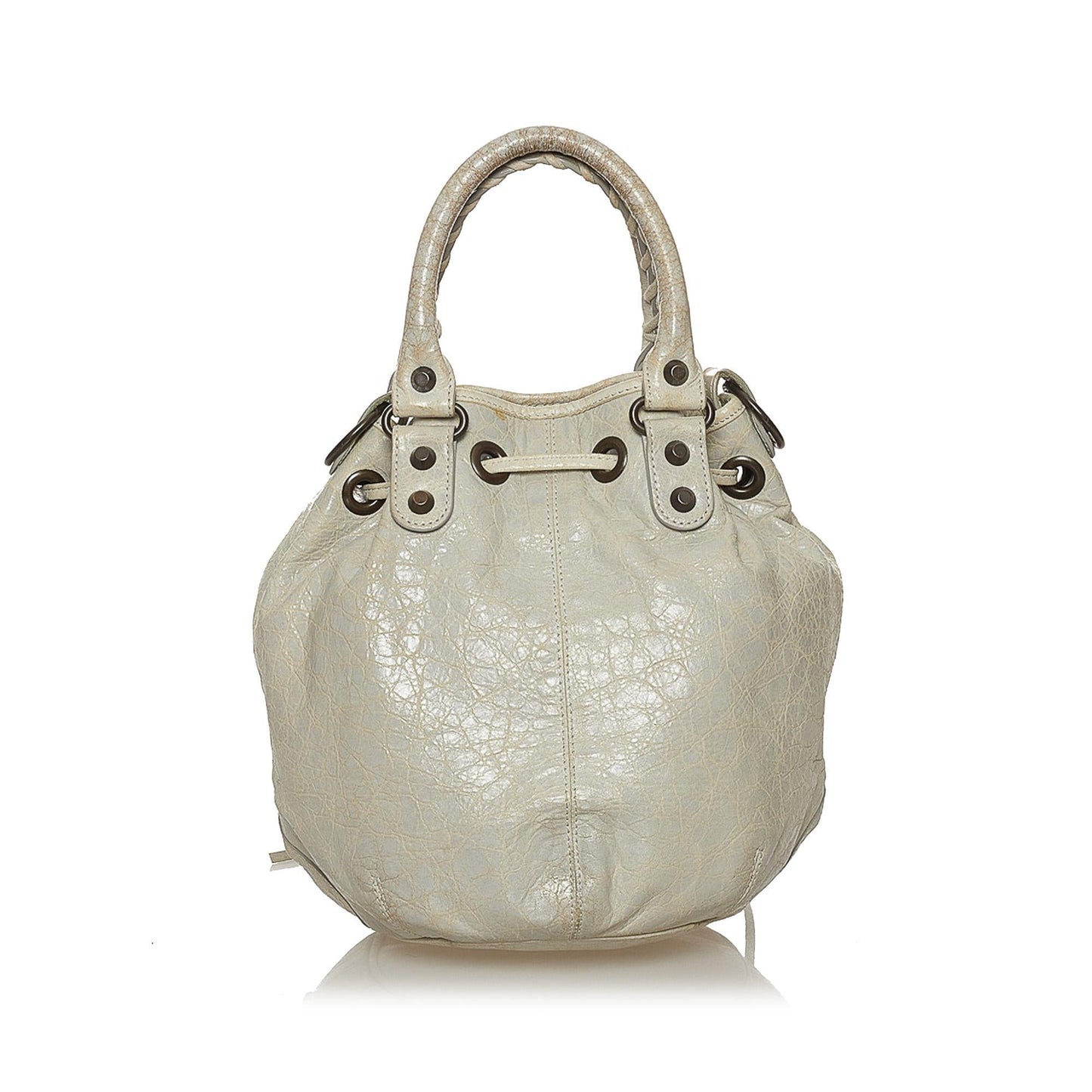 Luxury Balenciaga Trending 2025 Motocross Pom Pom Leather Satchel (SHG-28569)