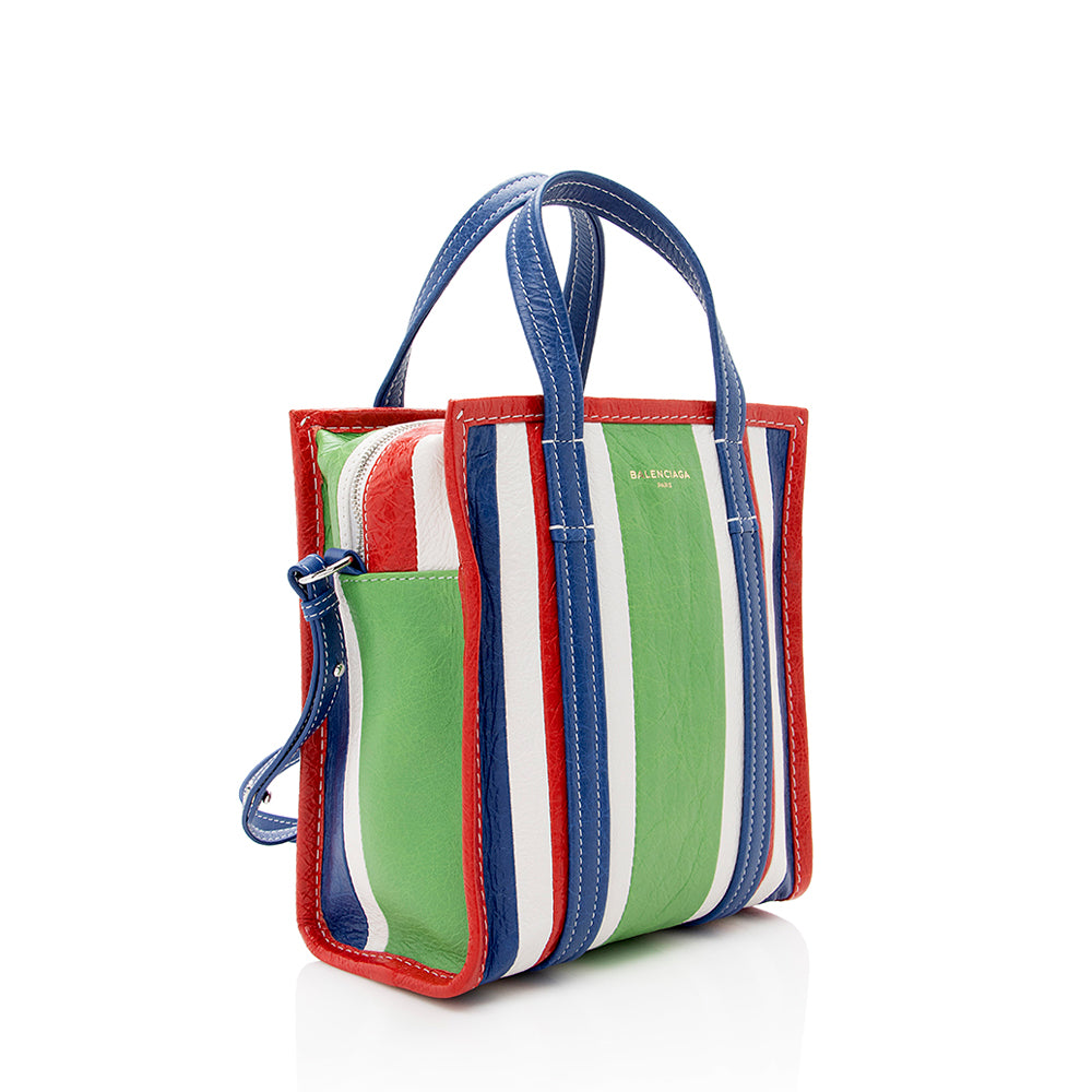 Luxury Balenciaga Trending 2025 Multicolor Agneau Bazar XS Shopper Tote (SHF-17807)