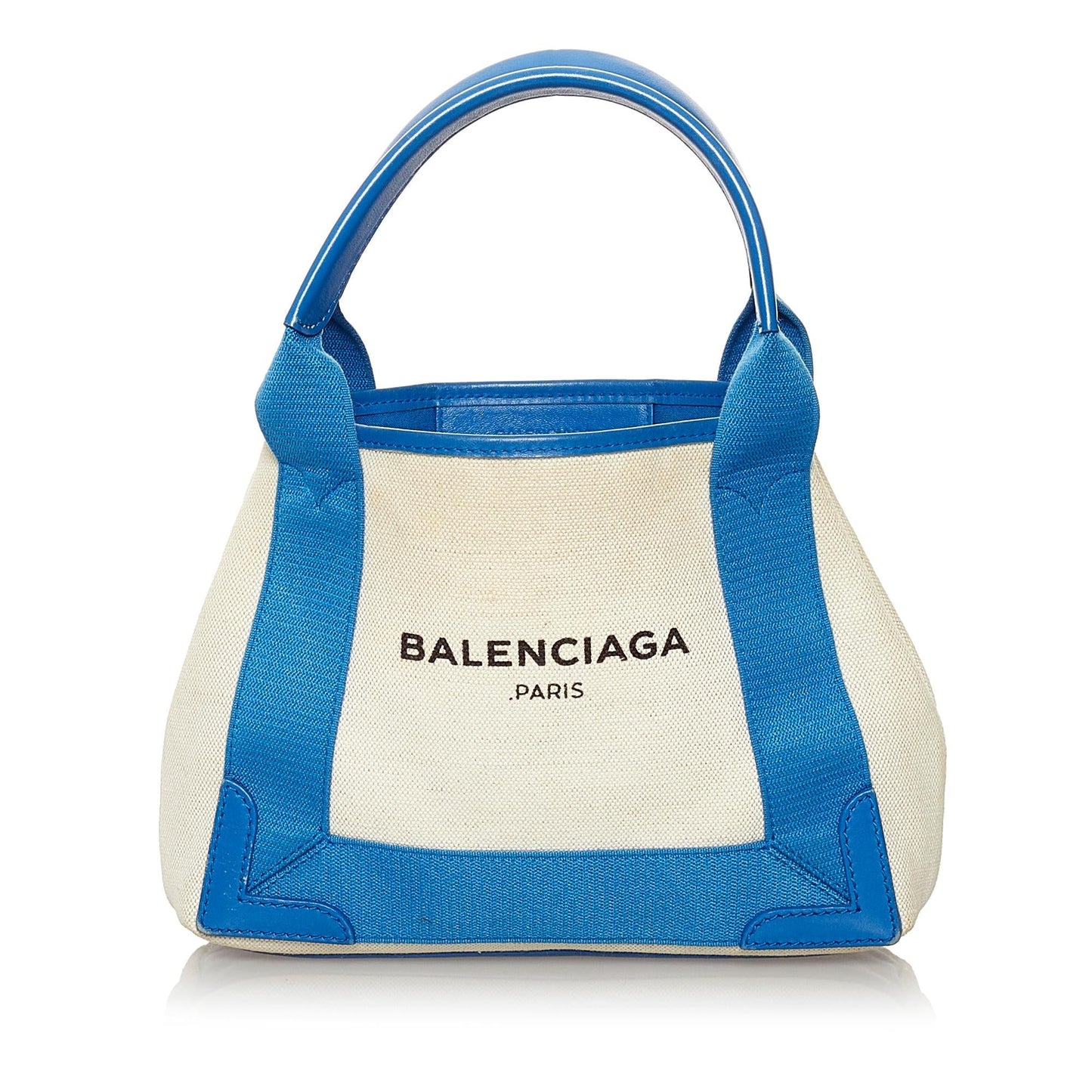 Luxury Balenciaga Trending 2025 Navy Cabas XS Canvas Satchel (SHG-33098)
