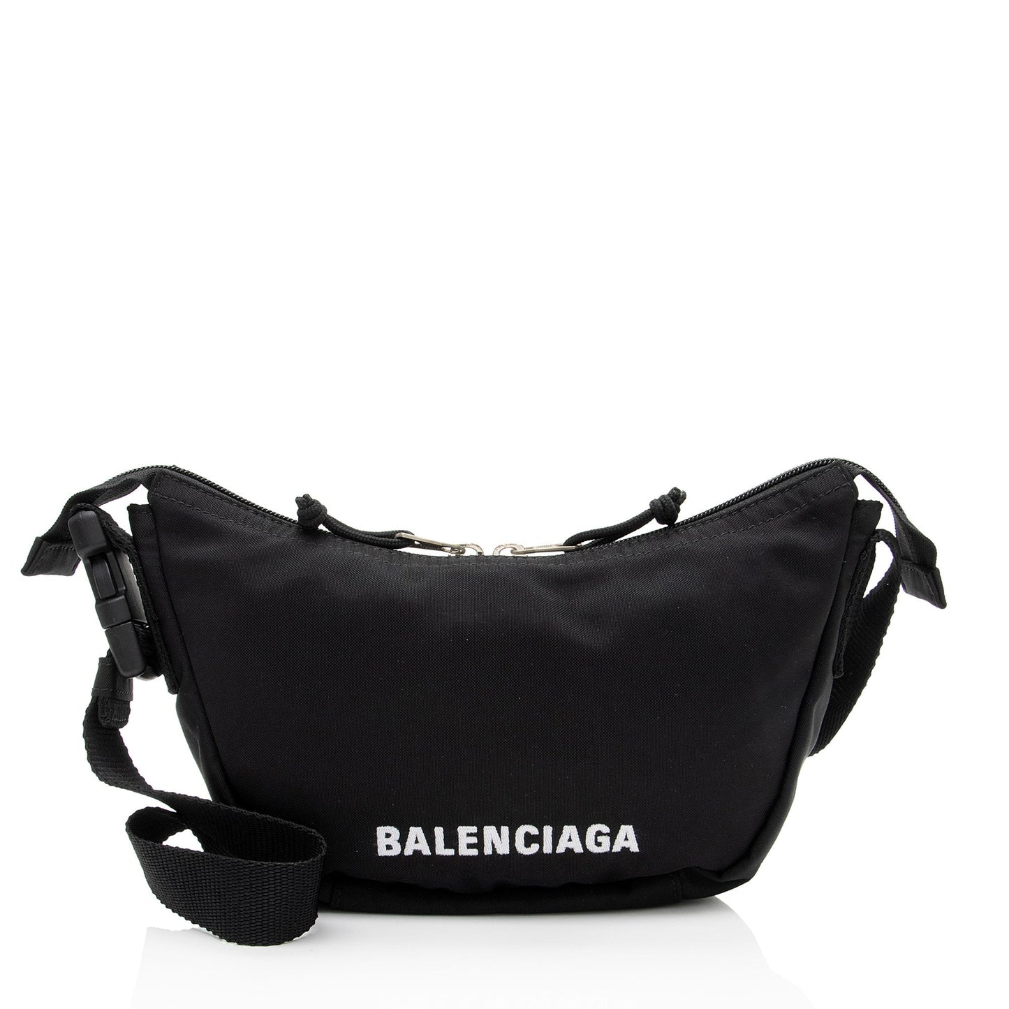 Luxury Balenciaga Trending 2025 Recycled Nylon Logo Wheel Shoulder Bag (SHF-YKqW3c)