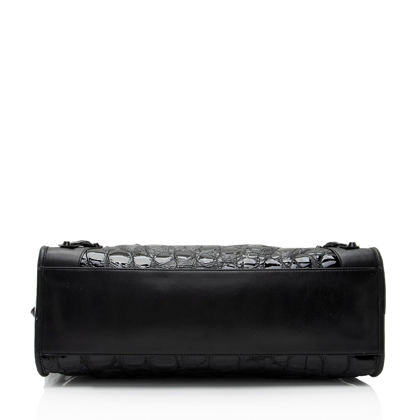 Luxury Balenciaga Trending 2025 Patent Embossed Leather Classic City Satchel (SHF-RmwiHx)