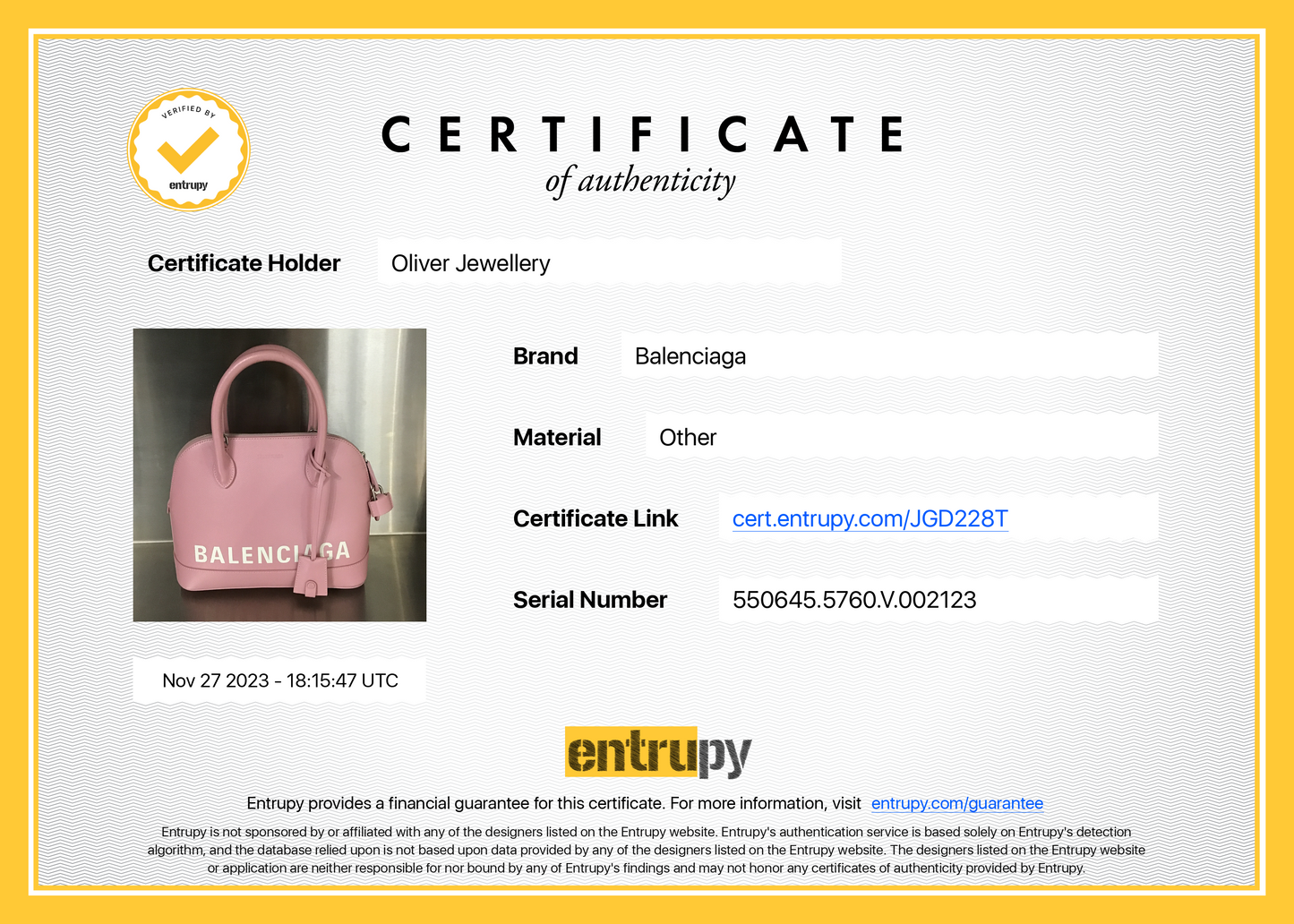 Balenciaga Pink Grained Calfskin Leather Ville S Top Handle Bag