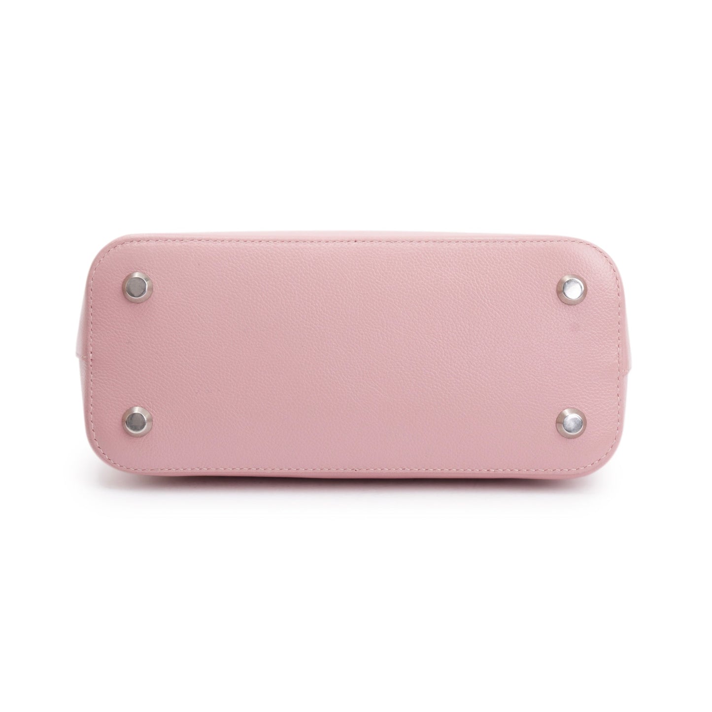 Balenciaga Pink Grained Calfskin Leather Ville S Top Handle Bag