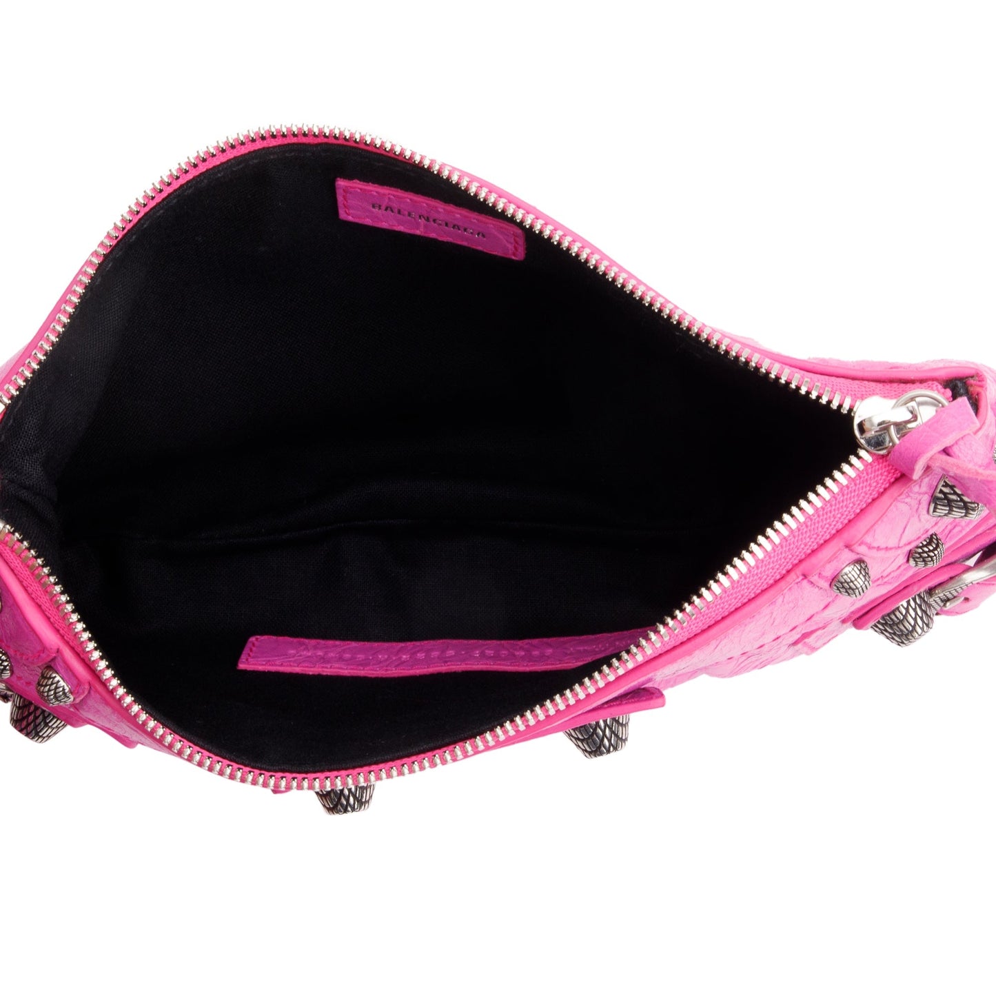 Balenciaga Pink Leather Mini Le Cagole Multi Pouch