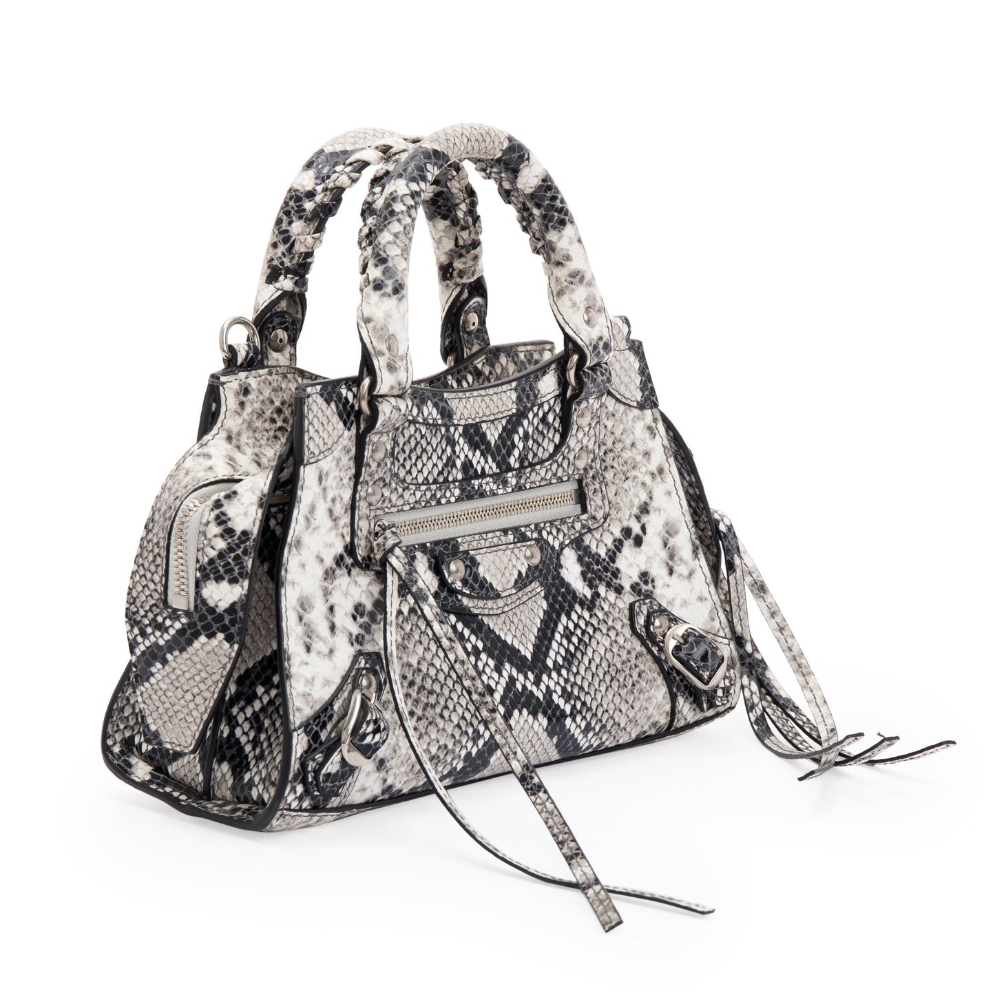 Balenciaga Python Embossed Neo Classic Mini City Bag