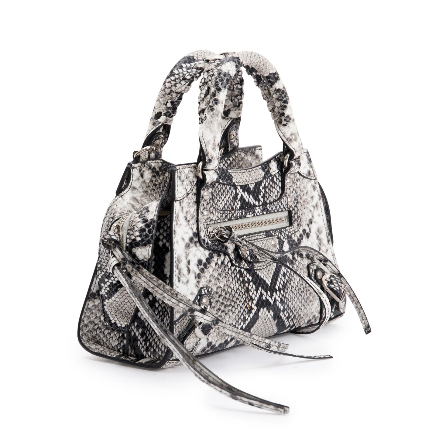 Balenciaga Python Embossed Neo Classic Mini City Bag
