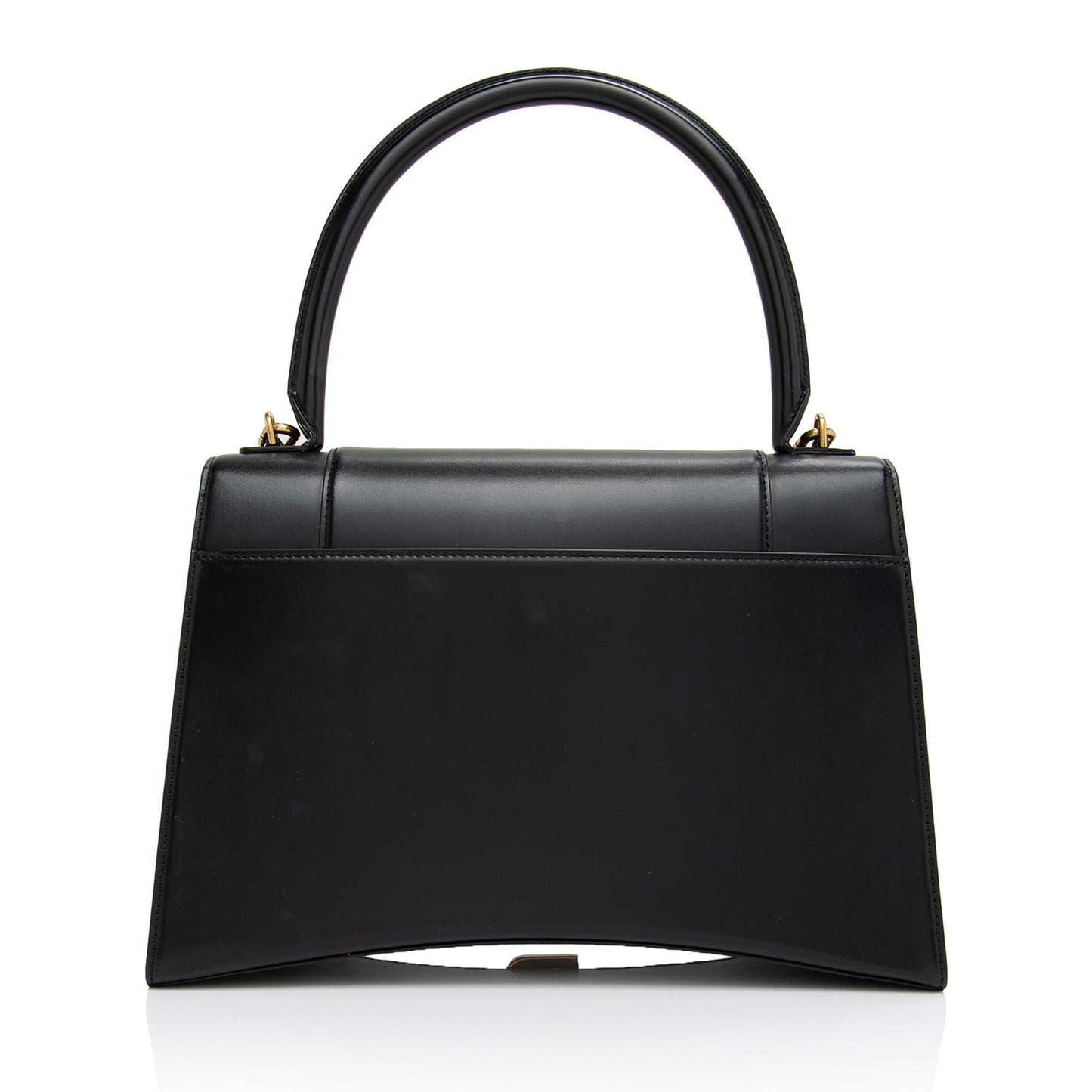Luxury Balenciaga Trending 2025 Shiny Calfskin Hourglass Medium Satchel (SHF-T4GYIa)